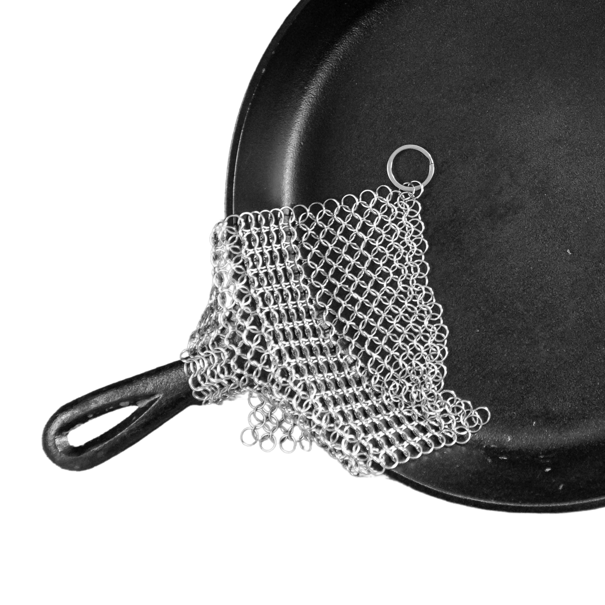 The Ringer IR 80815 Chain Mail Cast Iron Cleaner, Silver