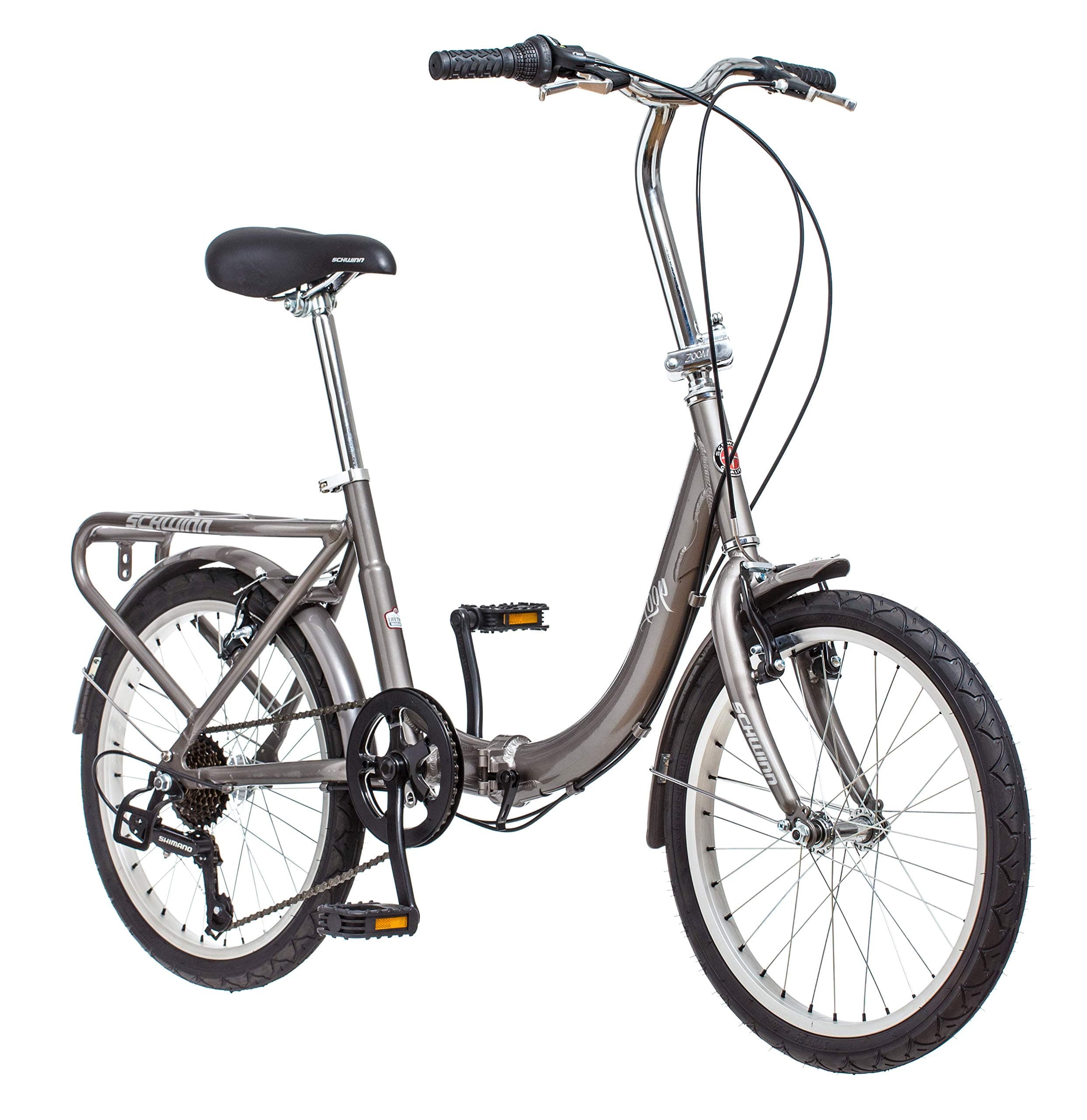 Schwinn Loop Adult Folding Bicycle, 20-Inch Wheels, 7-Speed