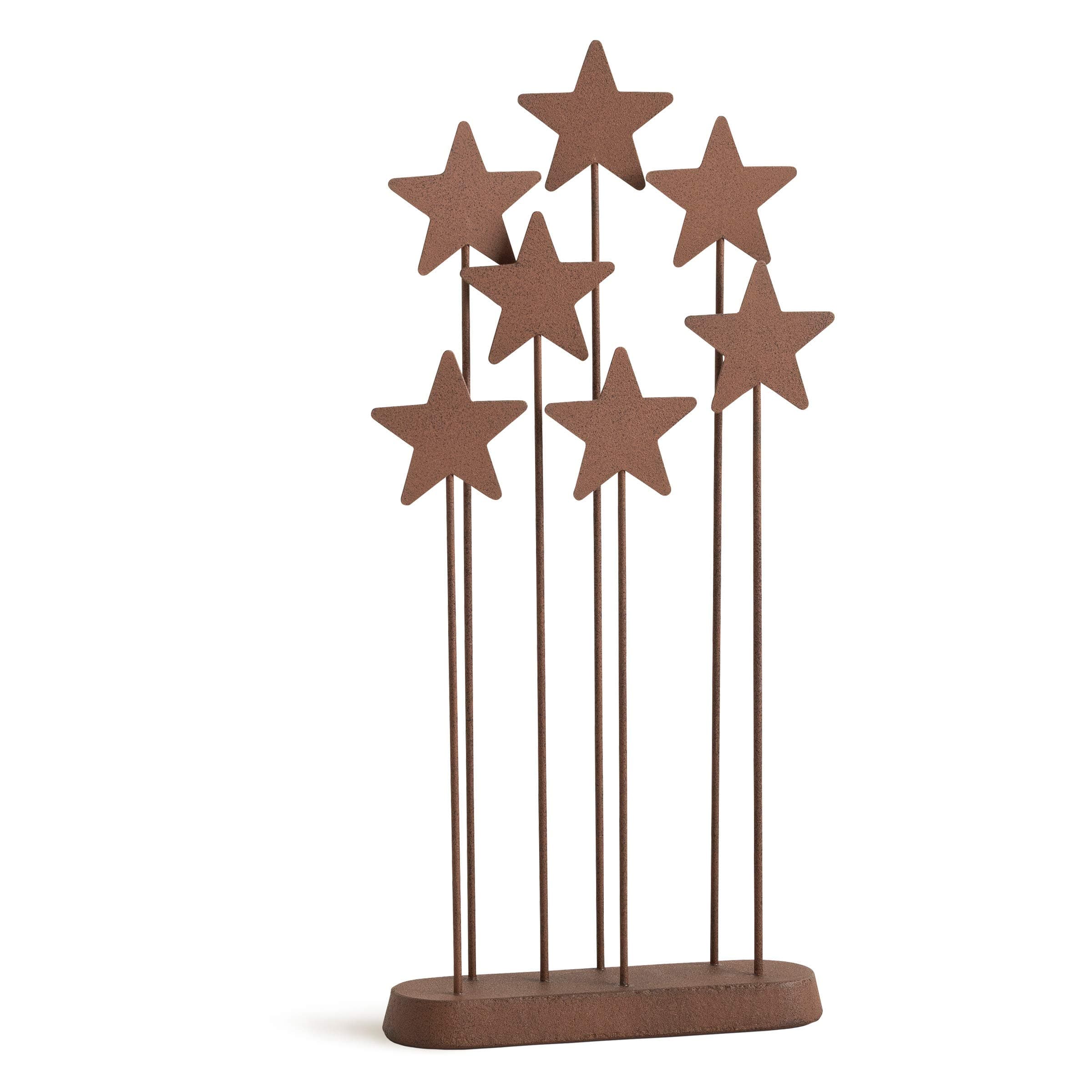Metal Star Backdrop, Designed for Classic Nativity Collection, Stand Rustic Metal Stars Behind Holy Family or Next to Creche, Hand-Painted Accessory