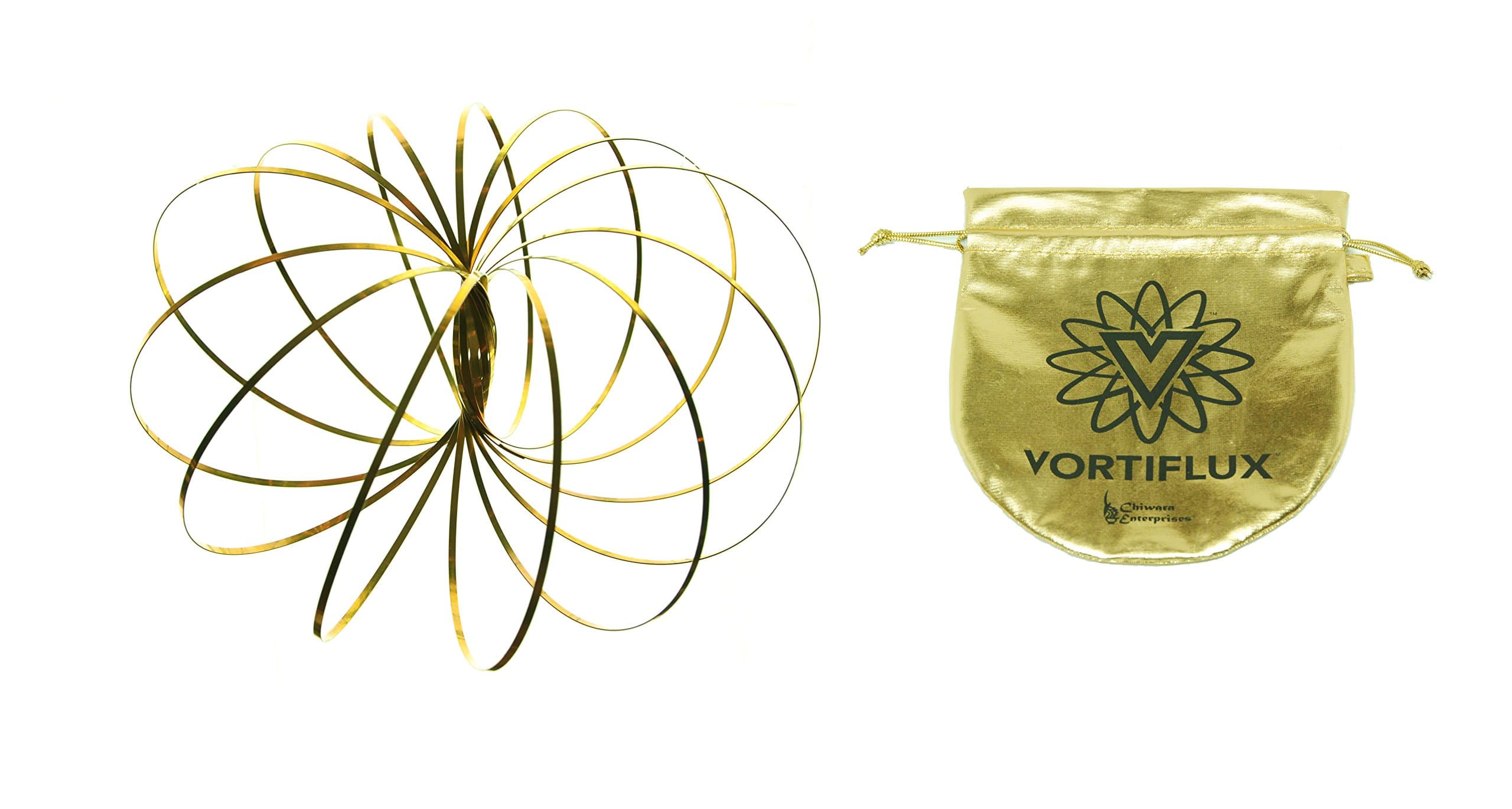 Flow Ring Kinetic Spring Toy - Solid Gold