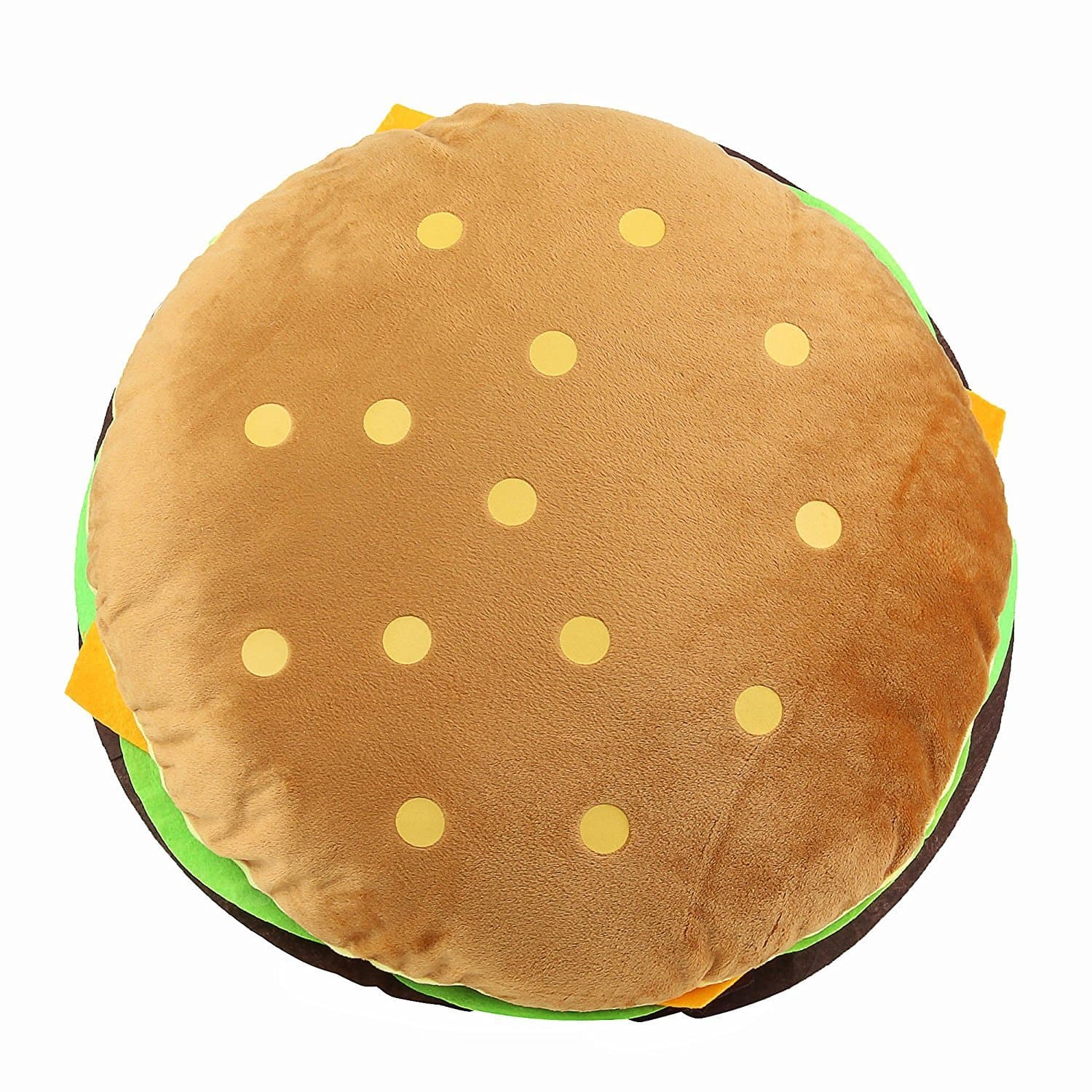 Cheeseburger Pillow Giant Hamburger Pillows Fluffy Burger Plush Pillows Soft Stuffed Hamburger Plush Toy Large Plush Hamburger Plushie Pillow Toys Gift For Kid Boy Child Baby 16"