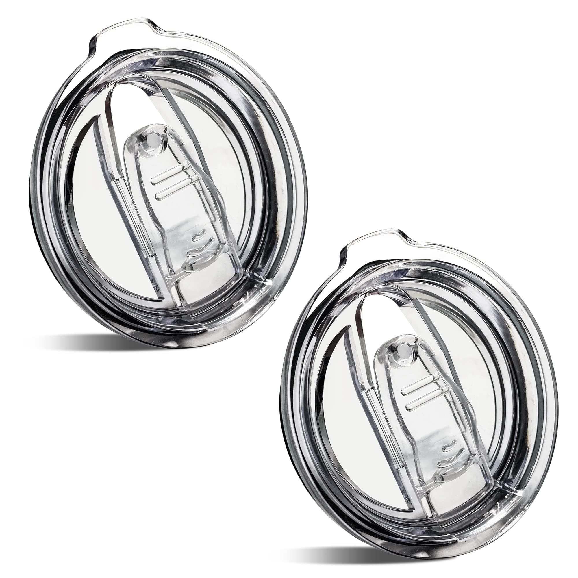 20 oz Tumbler Replacement Lids Spill Proof Splash Resistant Lids Covers for 3.25in Cup Mouth Fit for Classic Stainless Steel Tumblers YETI Rambler Atlin, Beast Juro SUNWILL Ozark Trail Simple Modern CHILLOUT LIFE travel Cup coffee Mugs Lid (2 Pack)