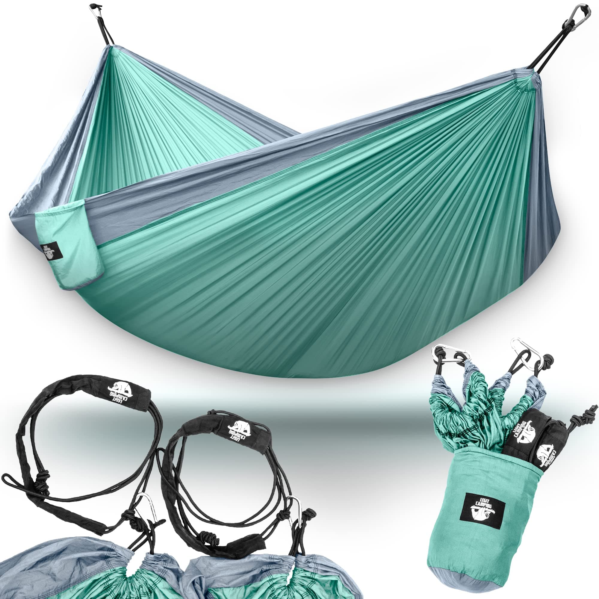 Hammock - 2 PersonTree Double Portable Outdoor Travel Hammock for Outside - Heavy Duty
