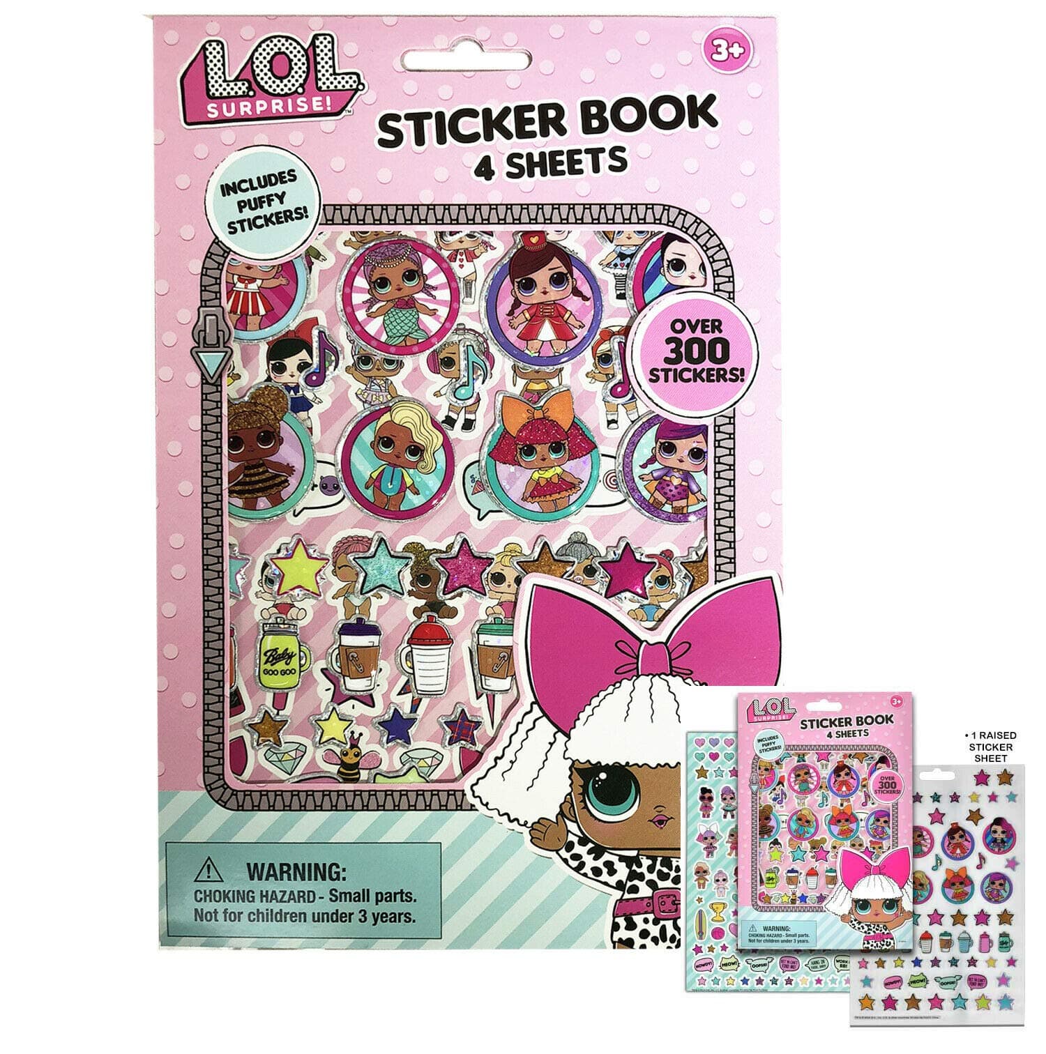 MGA LOL Surprise Sticker Book with Puffy Stickers Party Favors Supplies LOL Dolls