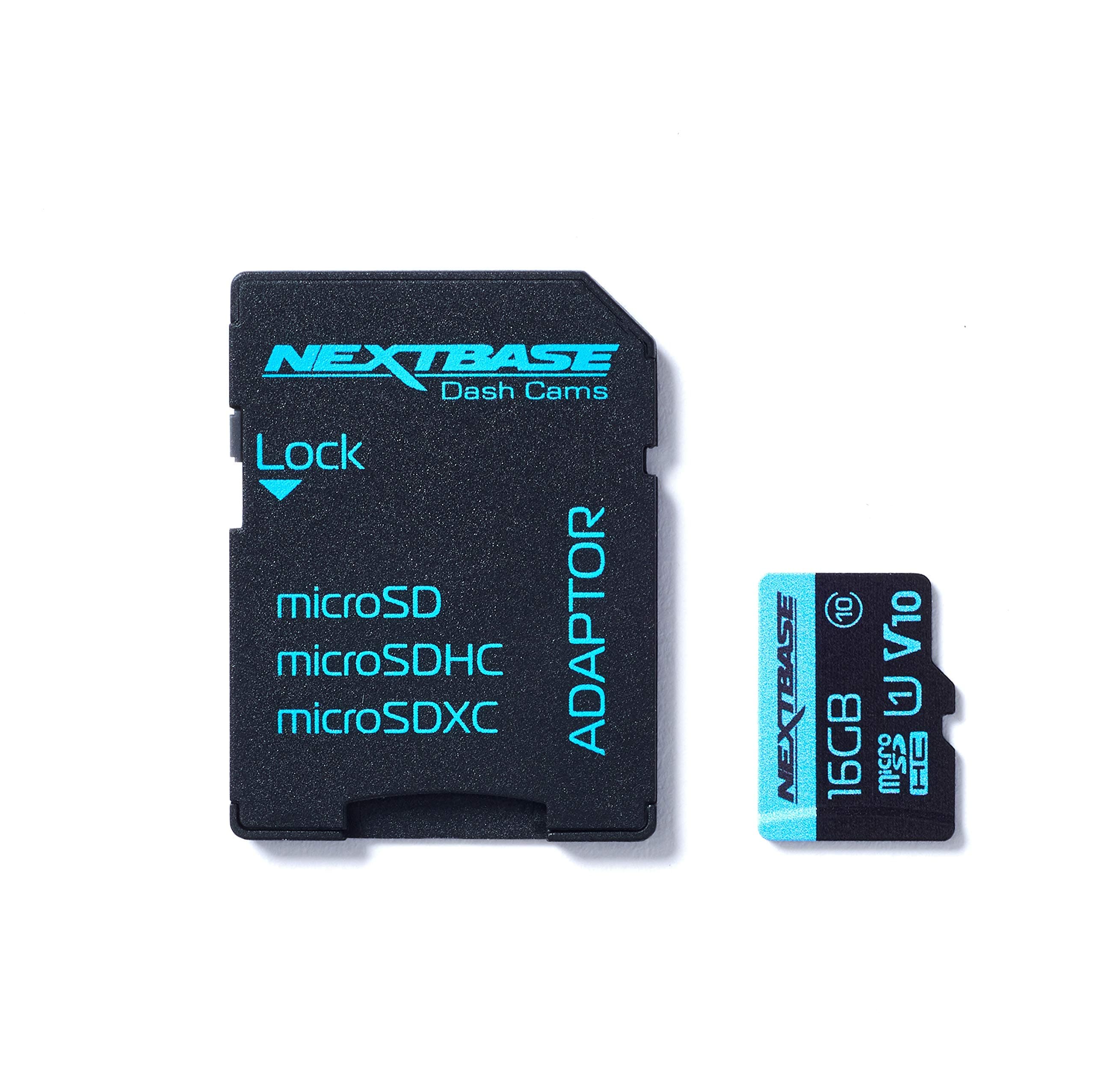 Nextbase 16GB U1 Micro SD Memory Card - With Adapter - Compatible with Nextbase In-Car Dash Cams 112, 122, 212, 222, 312G, 312GW, 412GW, DUO HD