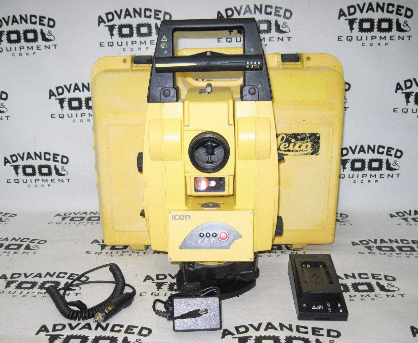 Leica iCON robot 50 Robotic Total Station iCR55 with Case, Battery & Charger