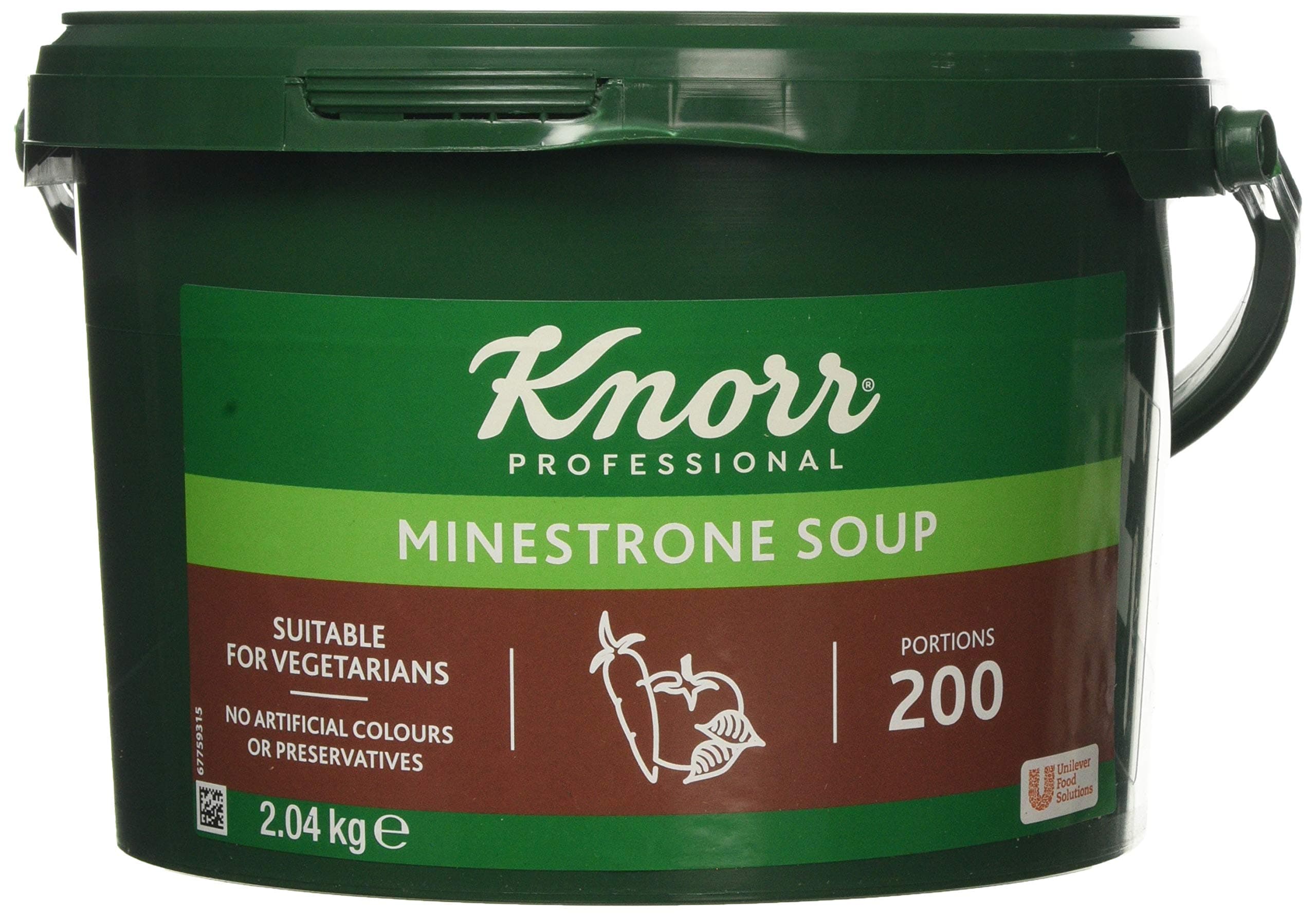 Knorr Professional Minestrone Soup Mix, 200 Portions (Makes 34 Litres)