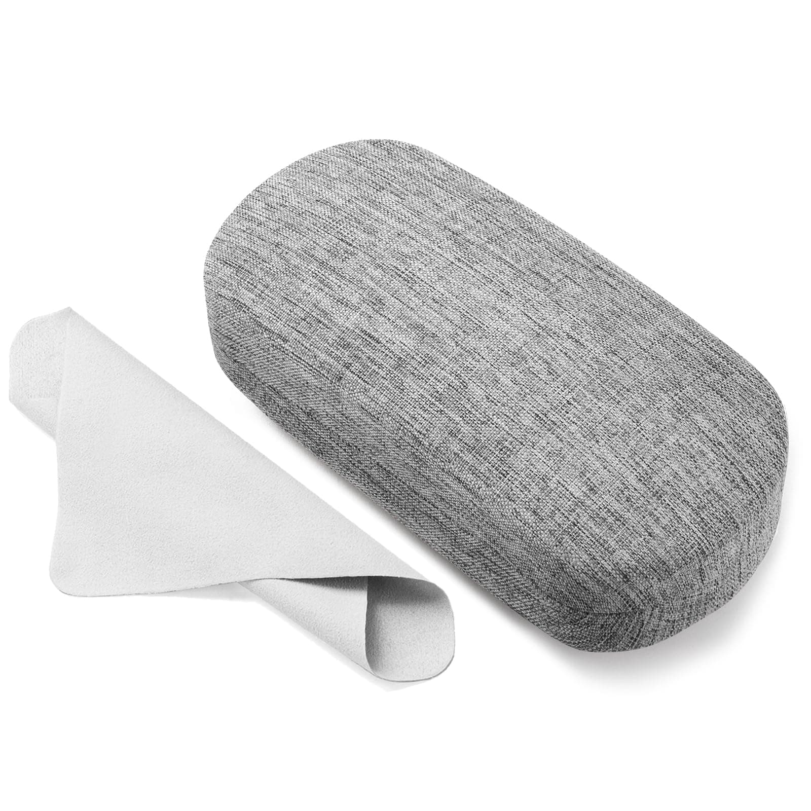 Marvolia Glasses Case Hard Shell Eyeglasses Case Linen Fabrics Protective Case for Sunglasses Eyeglasse for Men Women