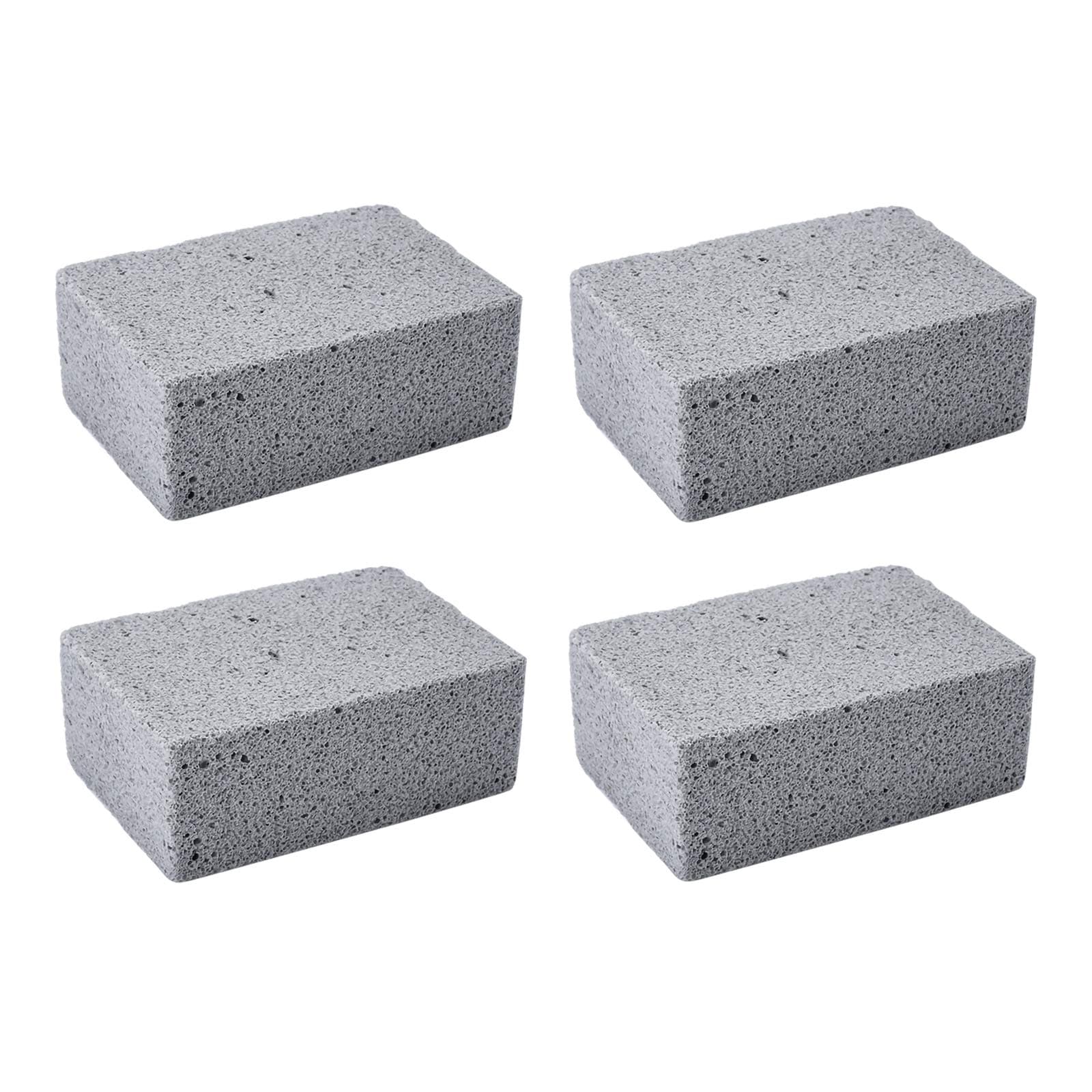 Grill Brick Block Cleaning Pumice Stones Magic Stone Removing Grease and Stains for Barbeque Griddle/Flat Top Grill/Racks (pack of 4)