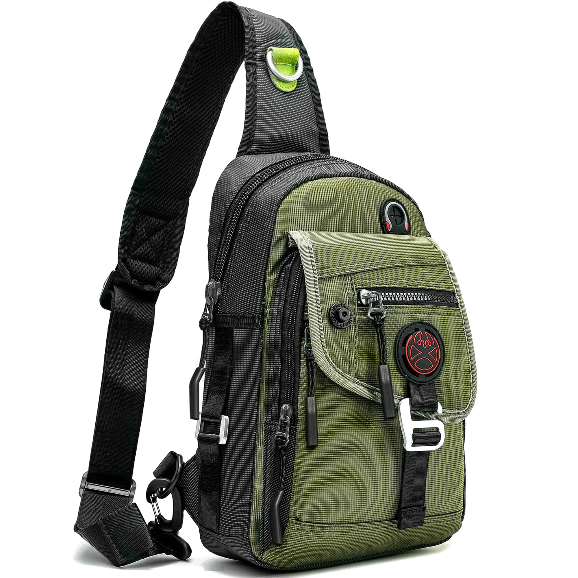 Sling Bag Chest Shoulder Backpack Crossbody Bags for Tablet Laptop Outdoor Hiking Men Women