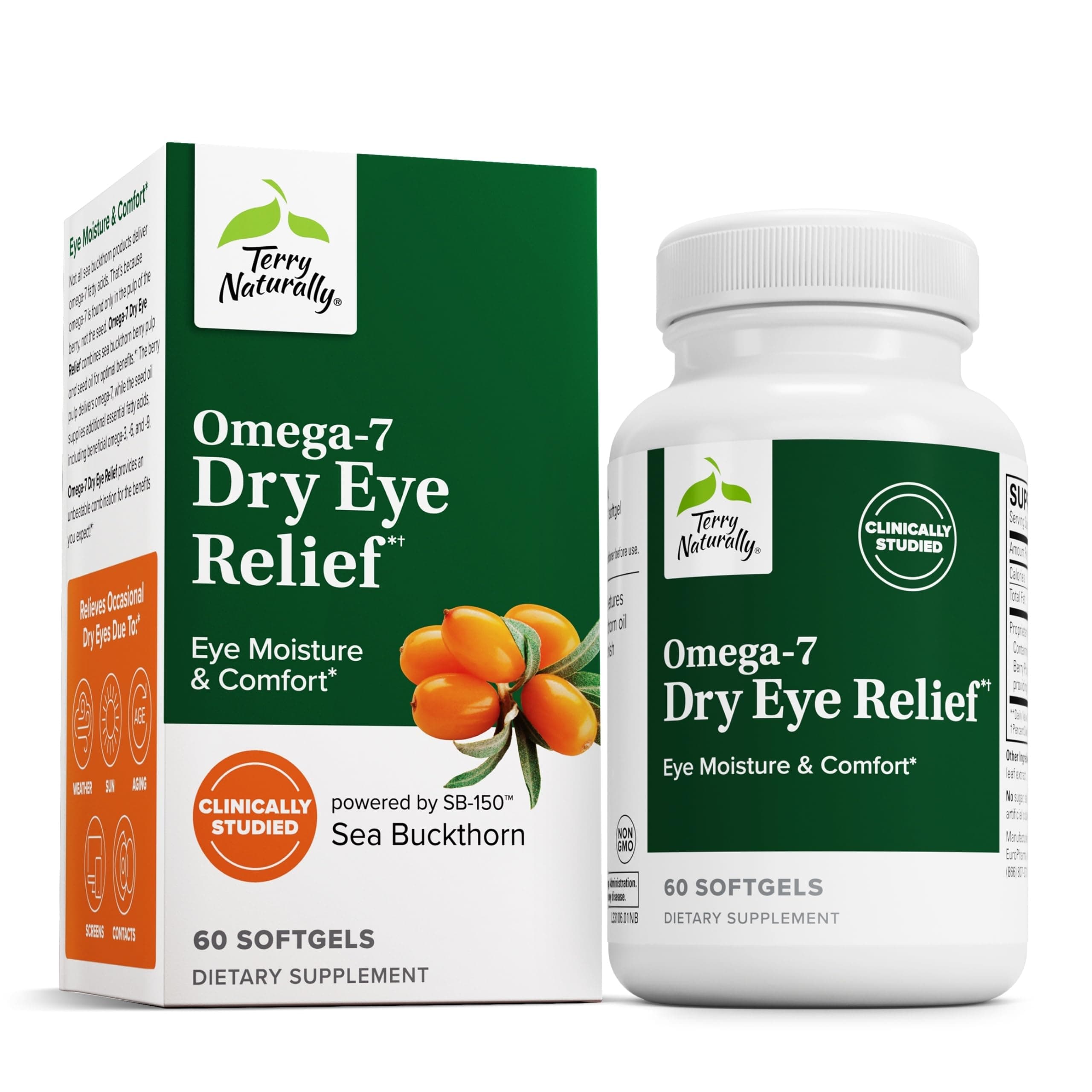 128424Europharma Omega7 Eye Relief with Sba 24 60 Vegetarian Supplement