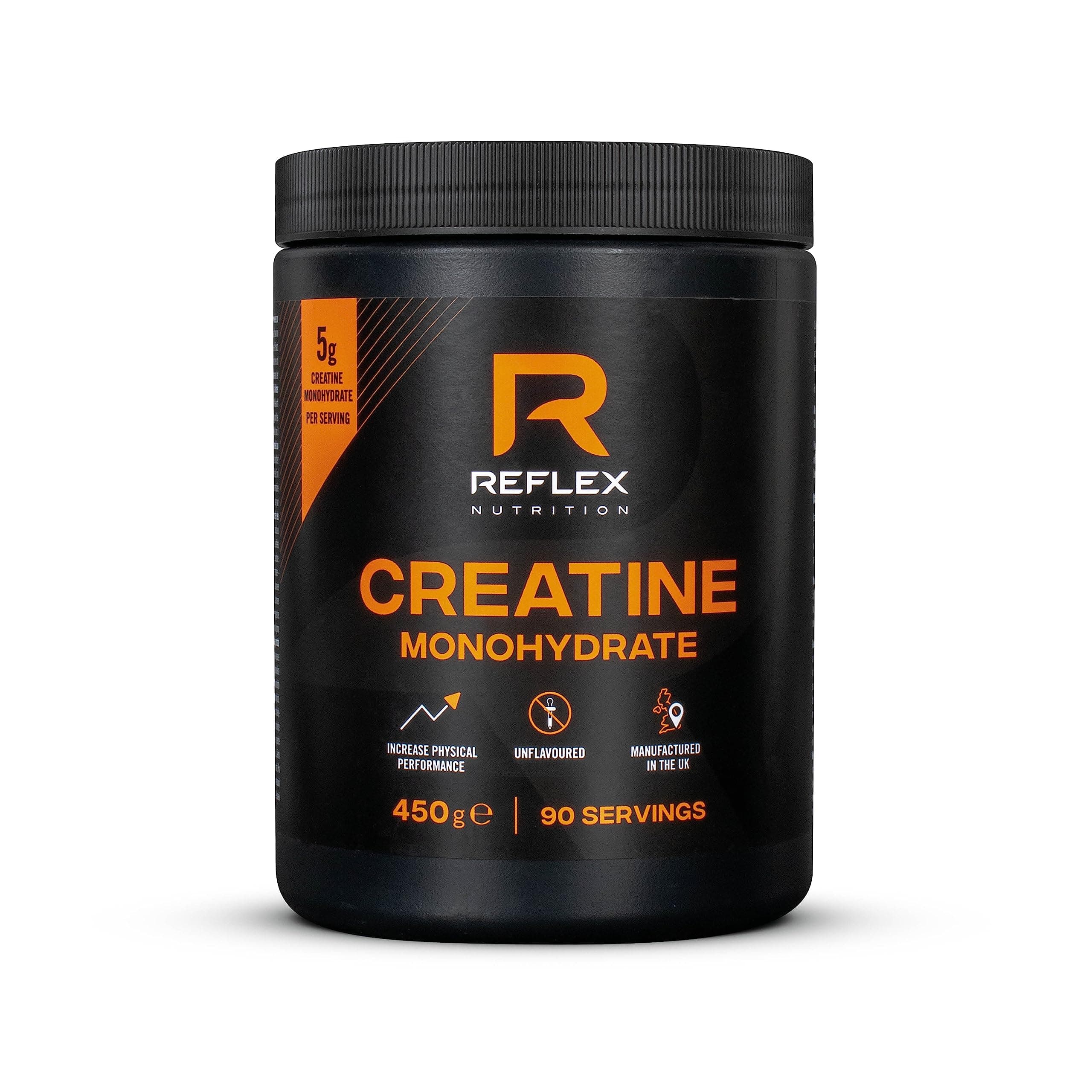 Nutrition Creatine Monohydrate Powder Unflavoured - Performance Enhancing 100% Creatine for Muscle Gains & Recovery - No Fillers or Additives - 450g (Vegan Creatine 5g per Serving, 90 Servings)