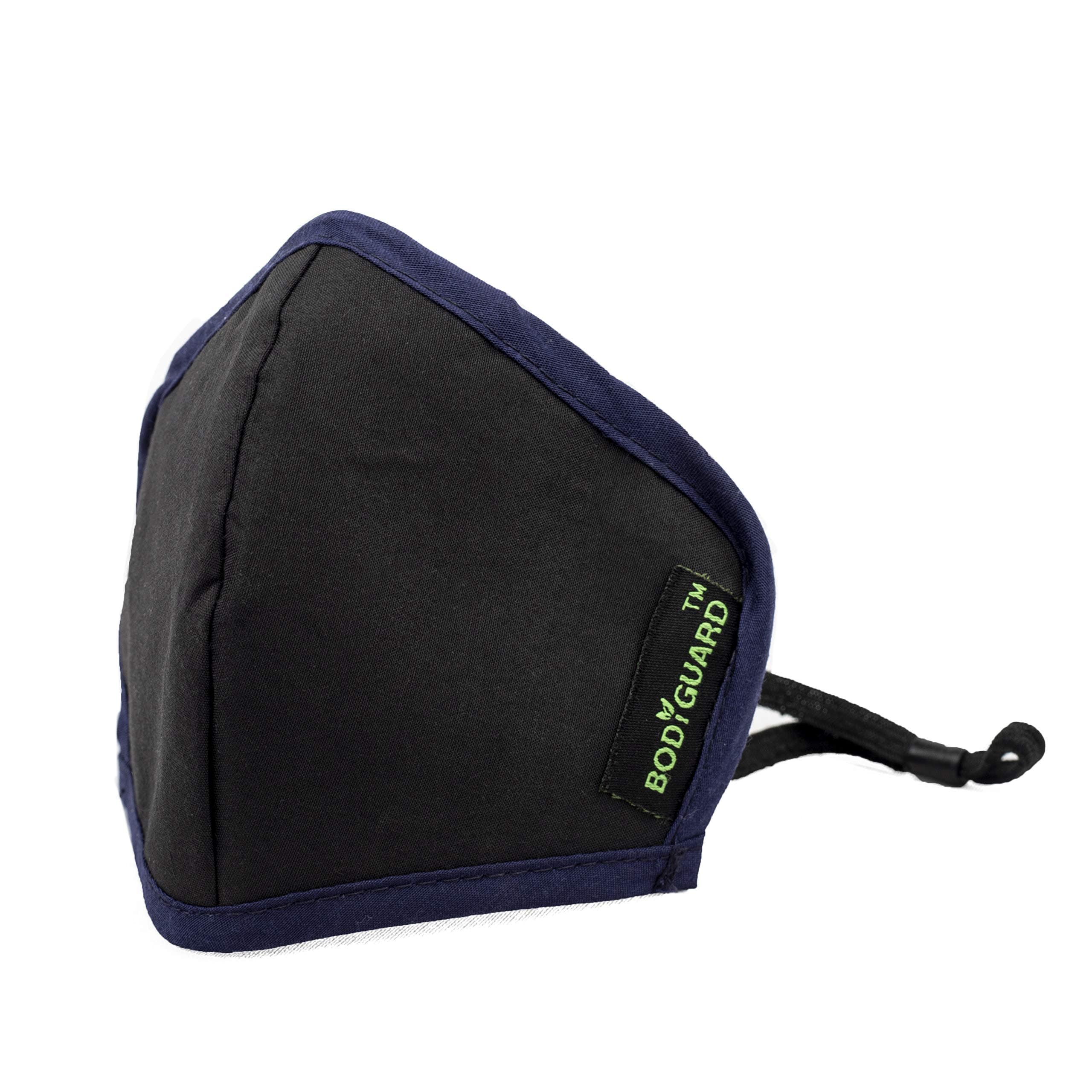 Bodyguard Reusable Cotton Protective Face Mask for Adults | N95+PM2.5 5-Layer Anti-Pollution Mask with Nose Clip | Activated Carbon Filter for Men and Women | Comfortable & Stylish Protection(Small)