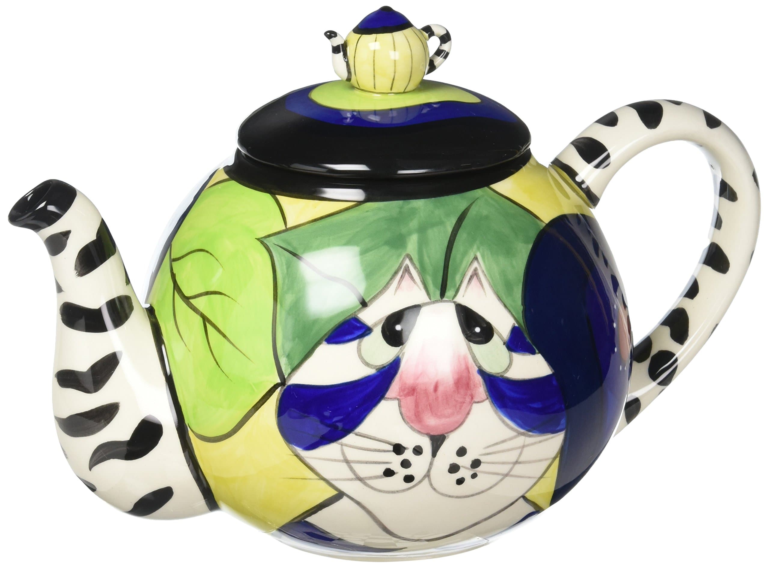 Blue SkyCeramic Frisco Falsetto Teapot, 9 x 6 x 10"