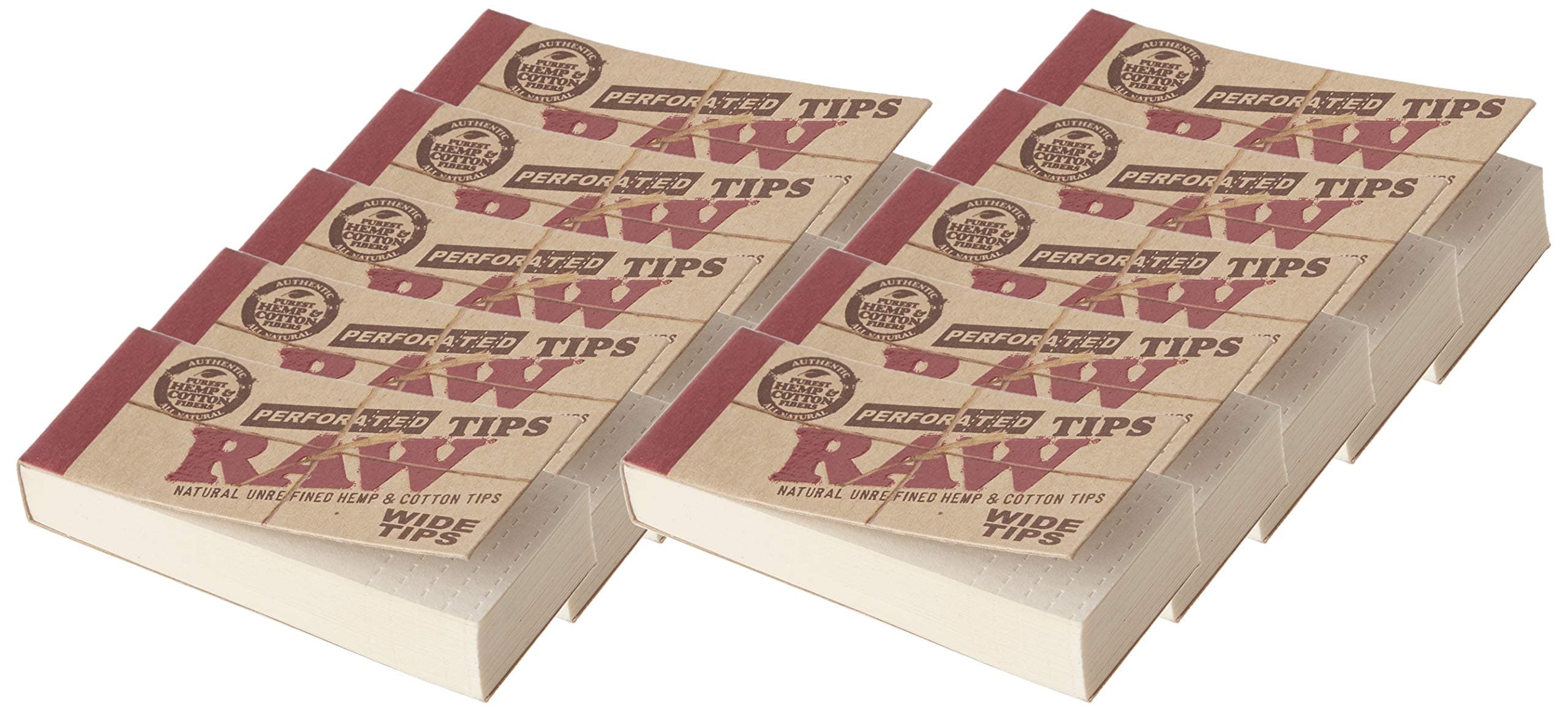 Rolling Paper Perforated Tips (10 Booklets Of 50Ct)