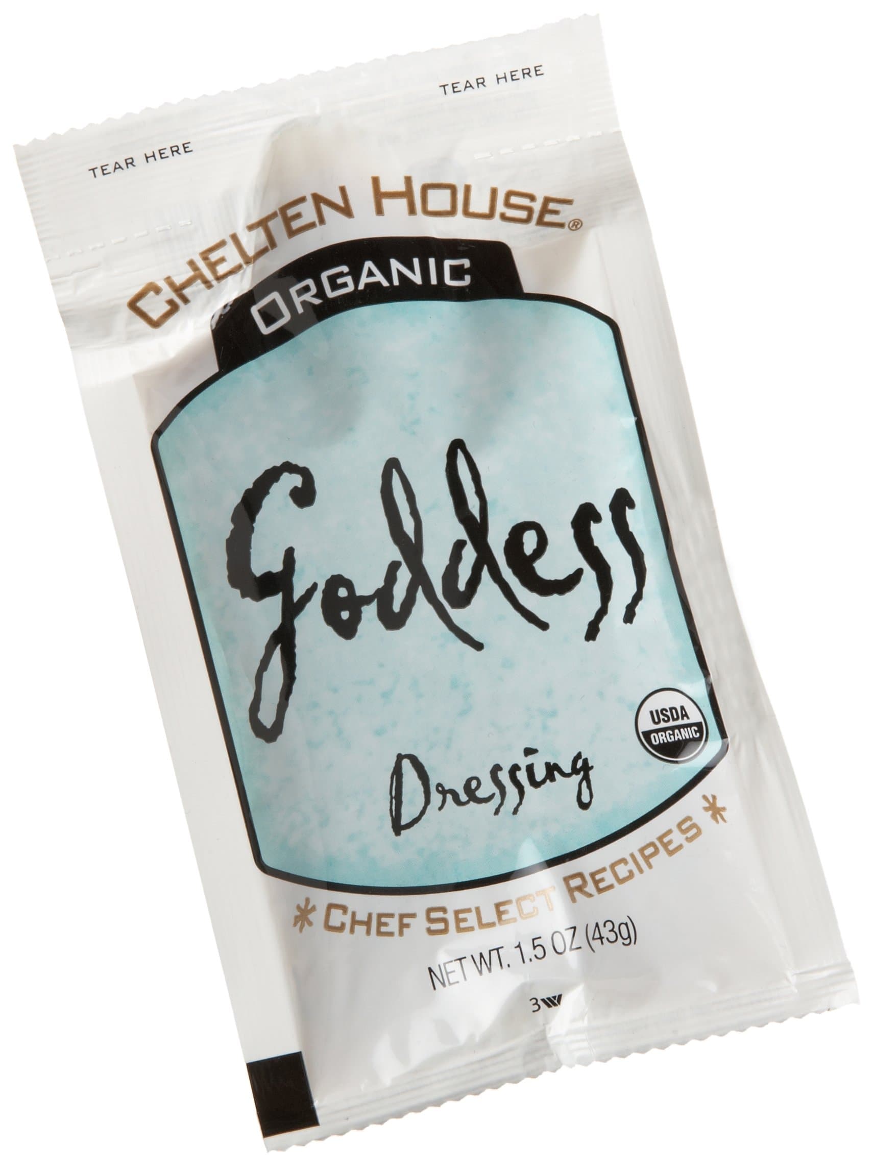 Chelten House Organic Goddess Dressing, 1.5-Ounce Single Serve Pouches (Pack of 60)