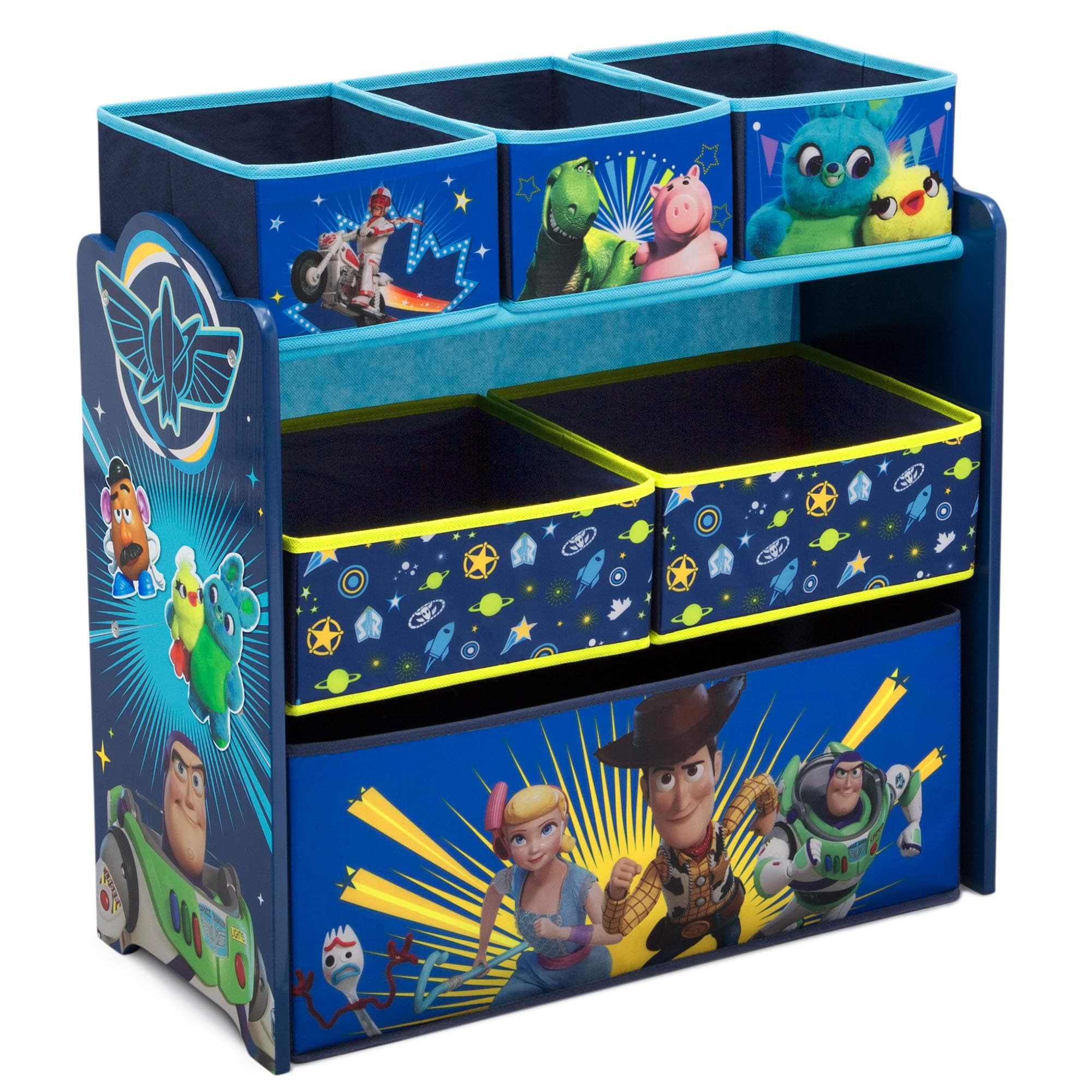 Delta Children Disney/Pixar Toy Story 4 6 Bin Design and Store Toy Organizer