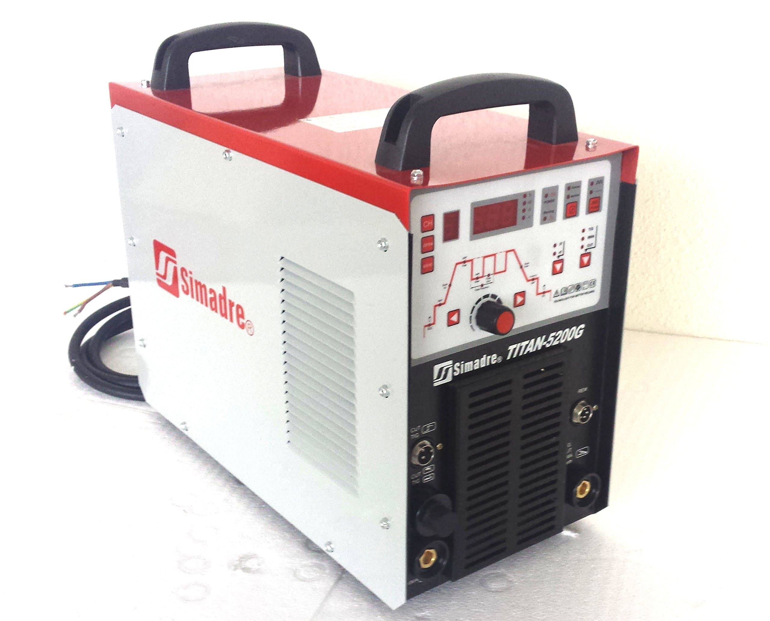 Simadre Truly Digital Titan-5200G Dual 110v/220v Pilot Arc 50 Amp Plasma Cutter 200 Amp Tig/Mma/Arc Welder