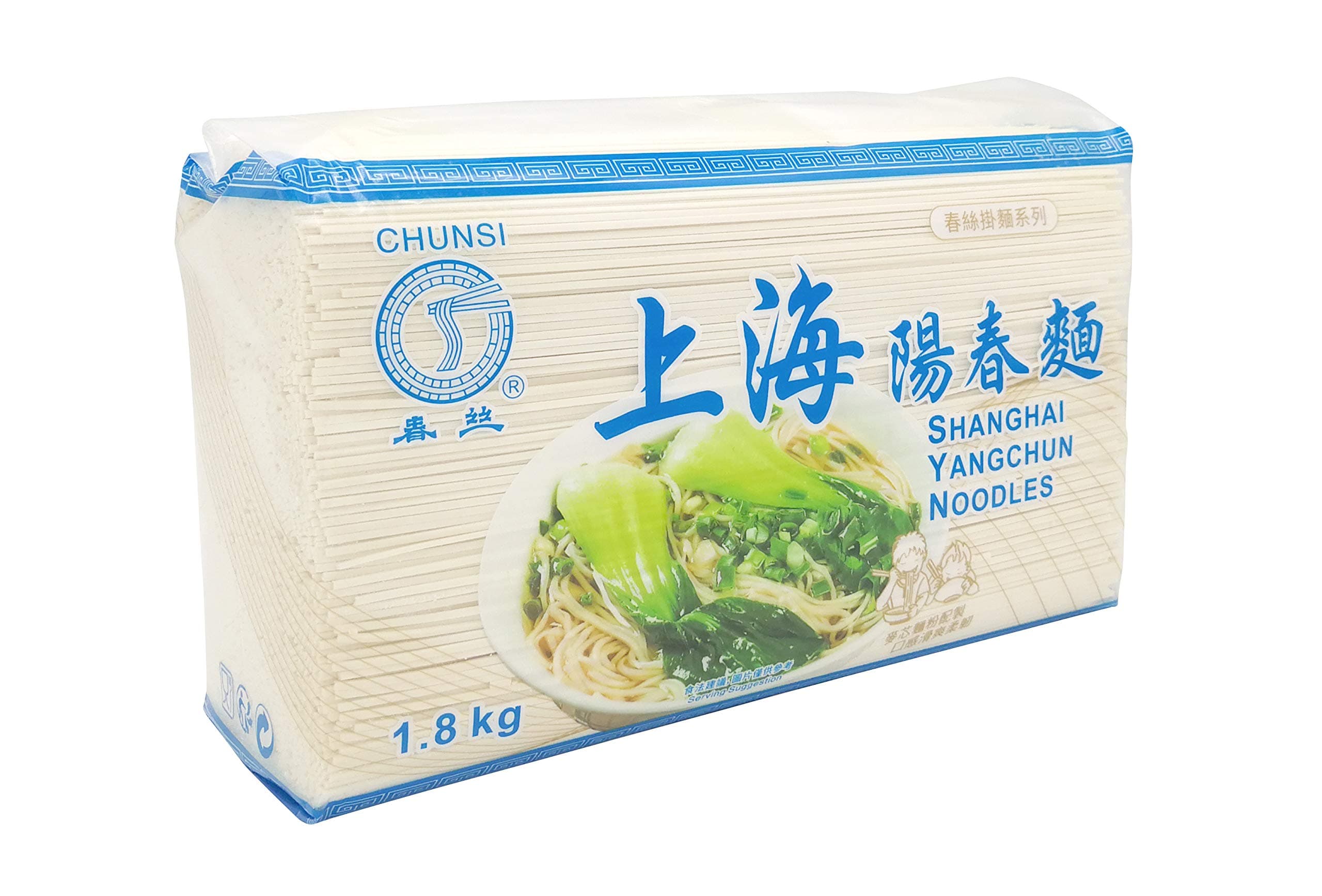 CHUNSI Chinese Noodles, Dried noodles Shanghai Ramen Style 1800g (2 Packs)
