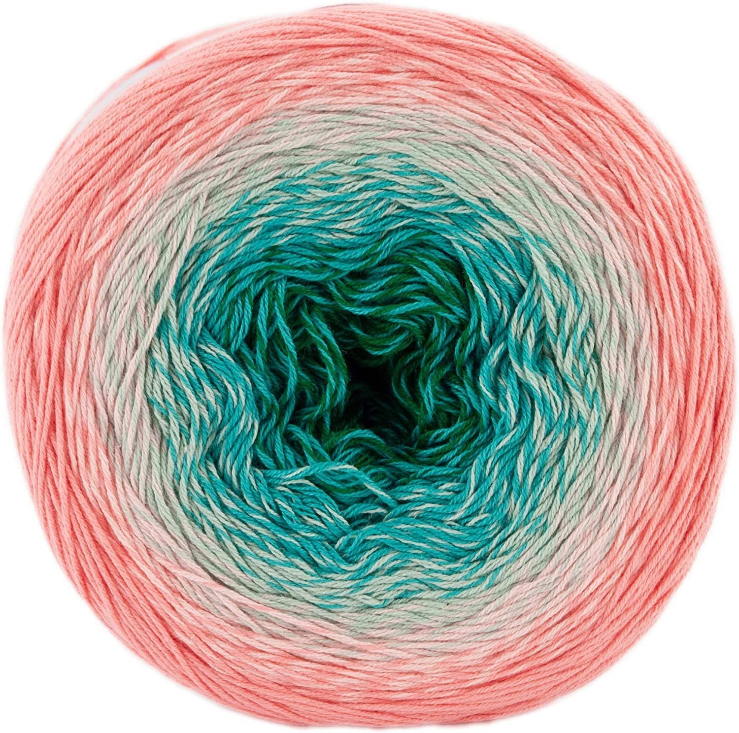 2 Sport Yarn 55% Cotton 45% Acrylic 250gr 1094yds Multicolor Rainbow Crochet Yarn Spring Summer