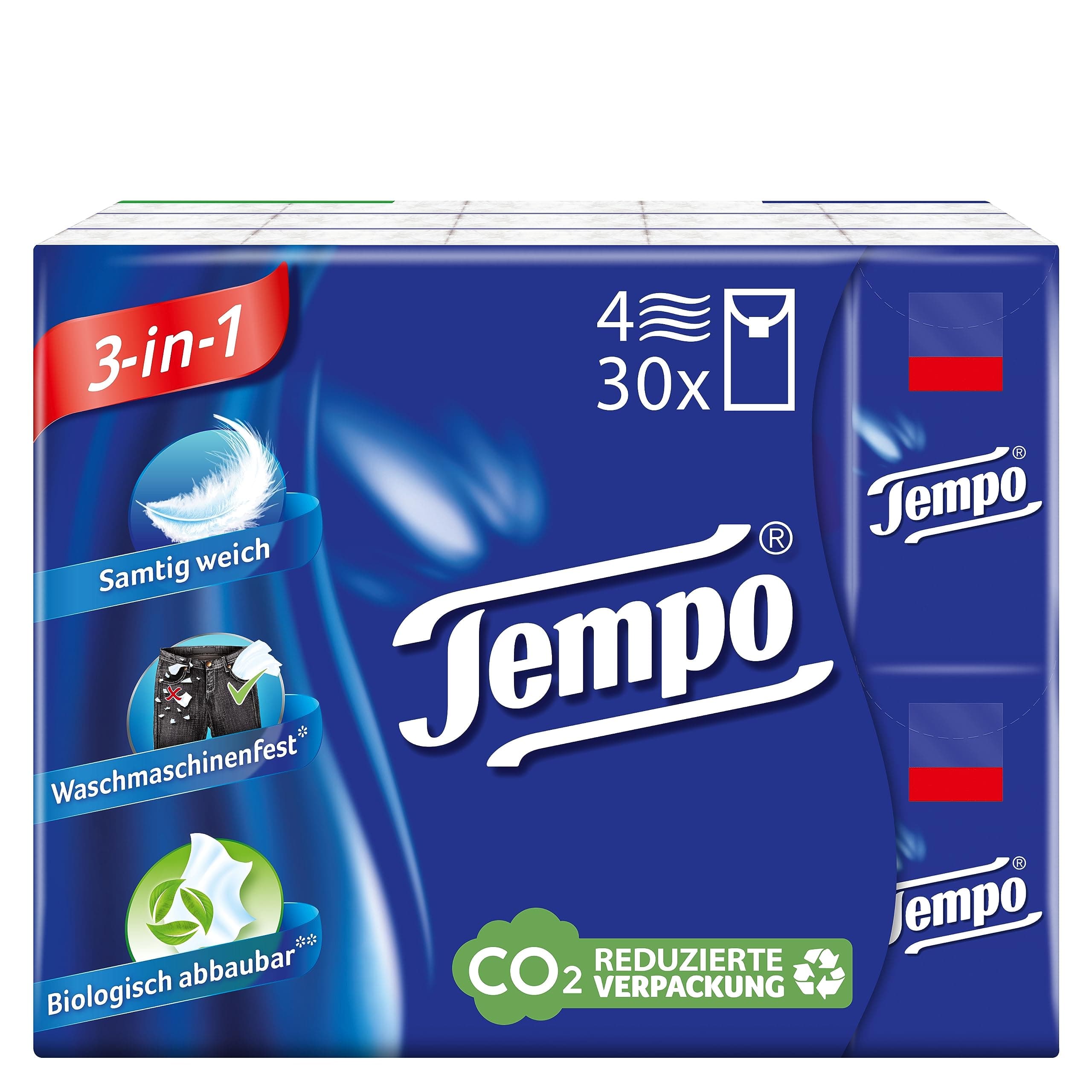 Tissues 30 Pack 30 tissues by Tempo