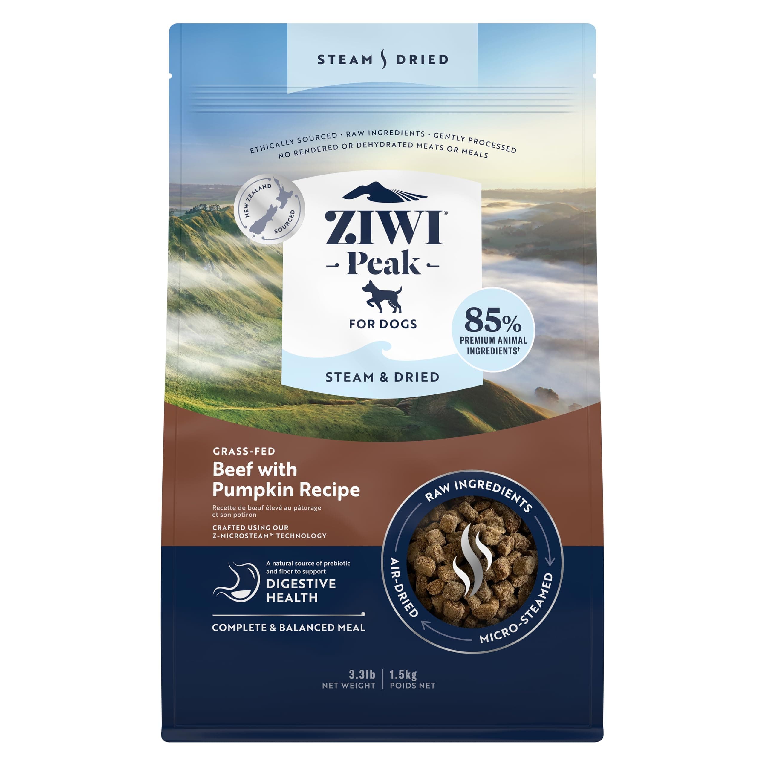 ZIWI Peak Steam & Dried Beef Recipe Dry Dog Food