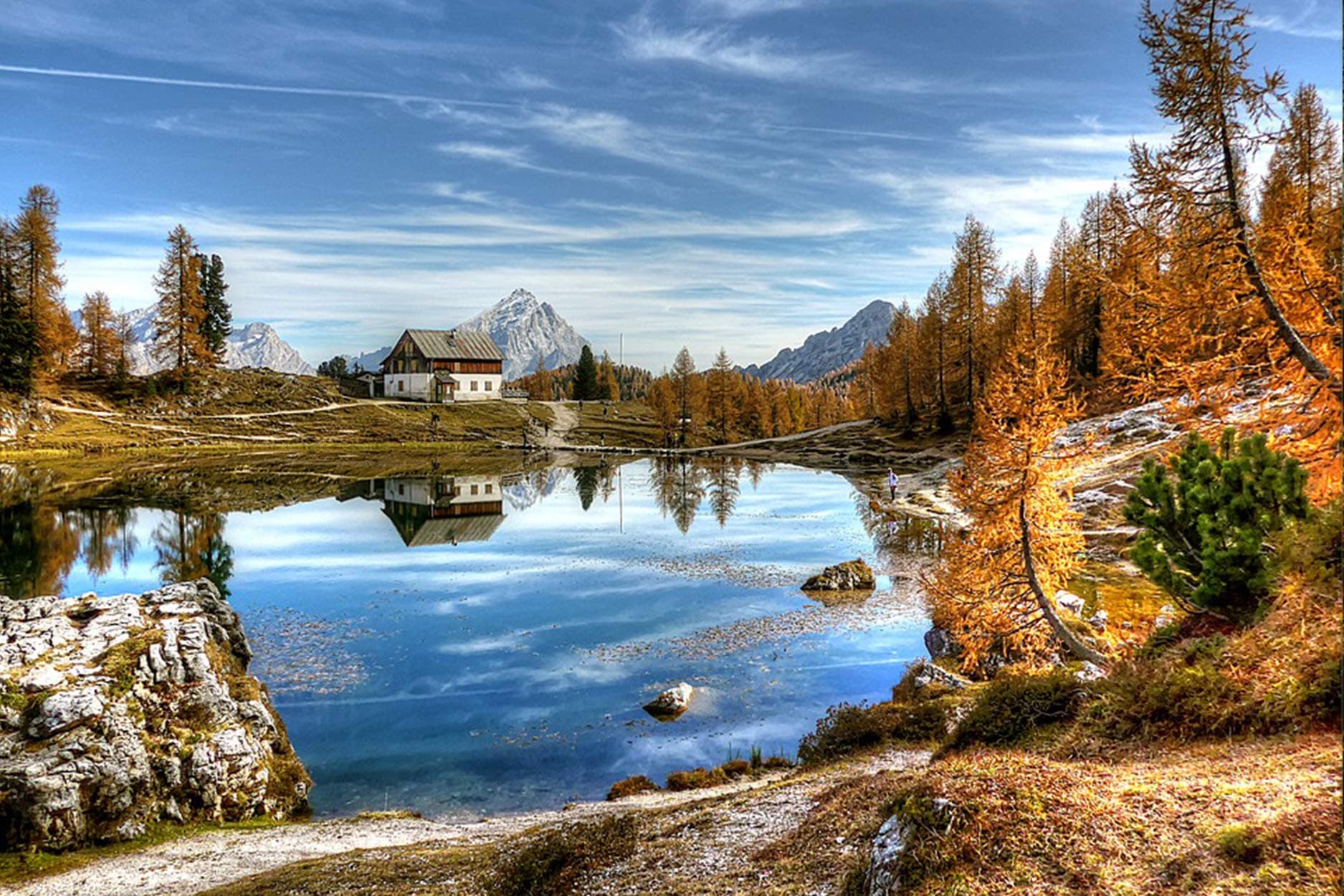 16x24 inch Extra Large Diamond Painting Kit - 5D Full Drill Square DIY Nature Landscape Series: Mountain Lake - Crystal Rhinestone Embroidery Cross Stitch Canvas