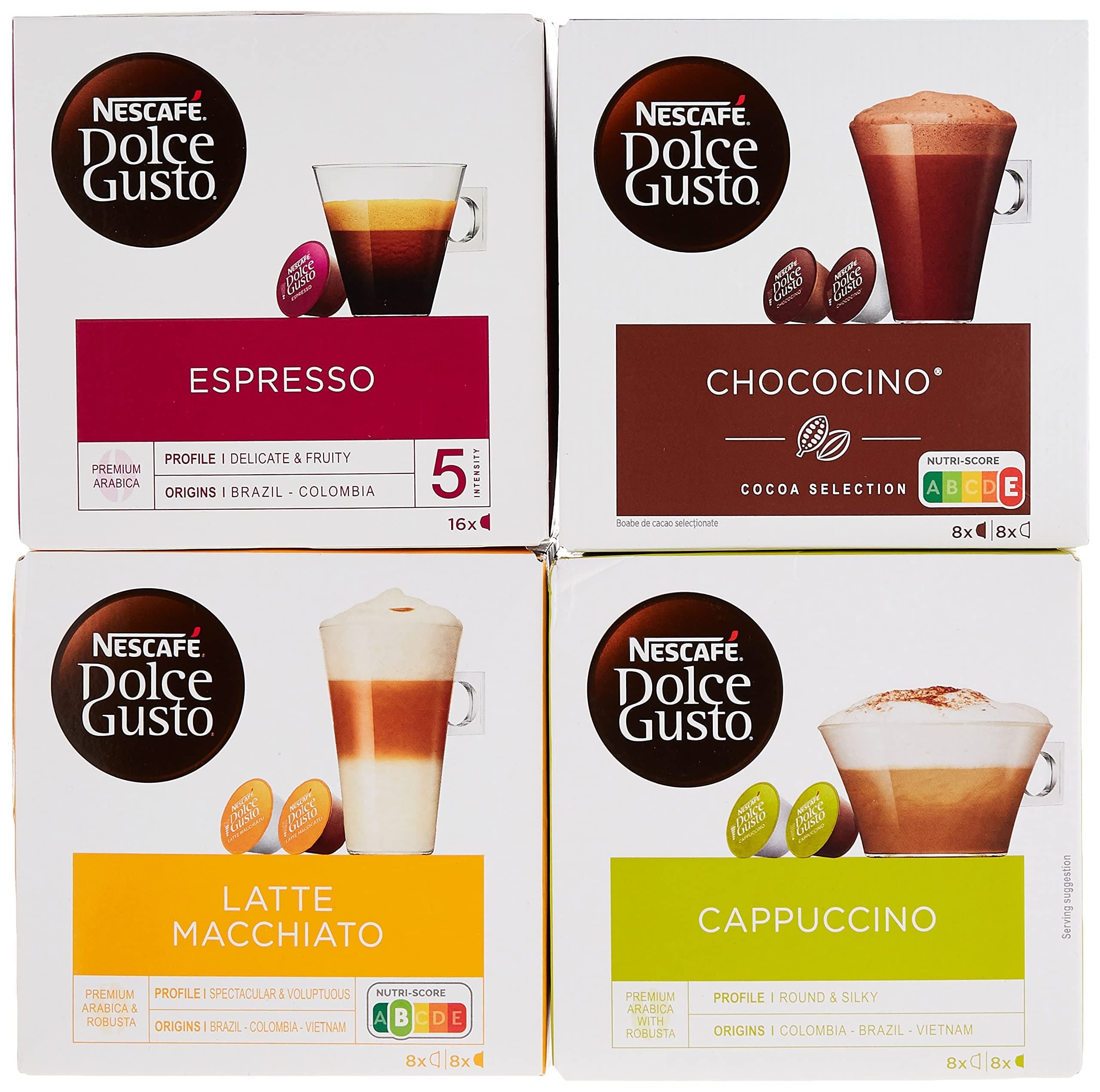 NESCAFÉ DOLCE GUSTO 4 Flavour Variety Capsules - 64