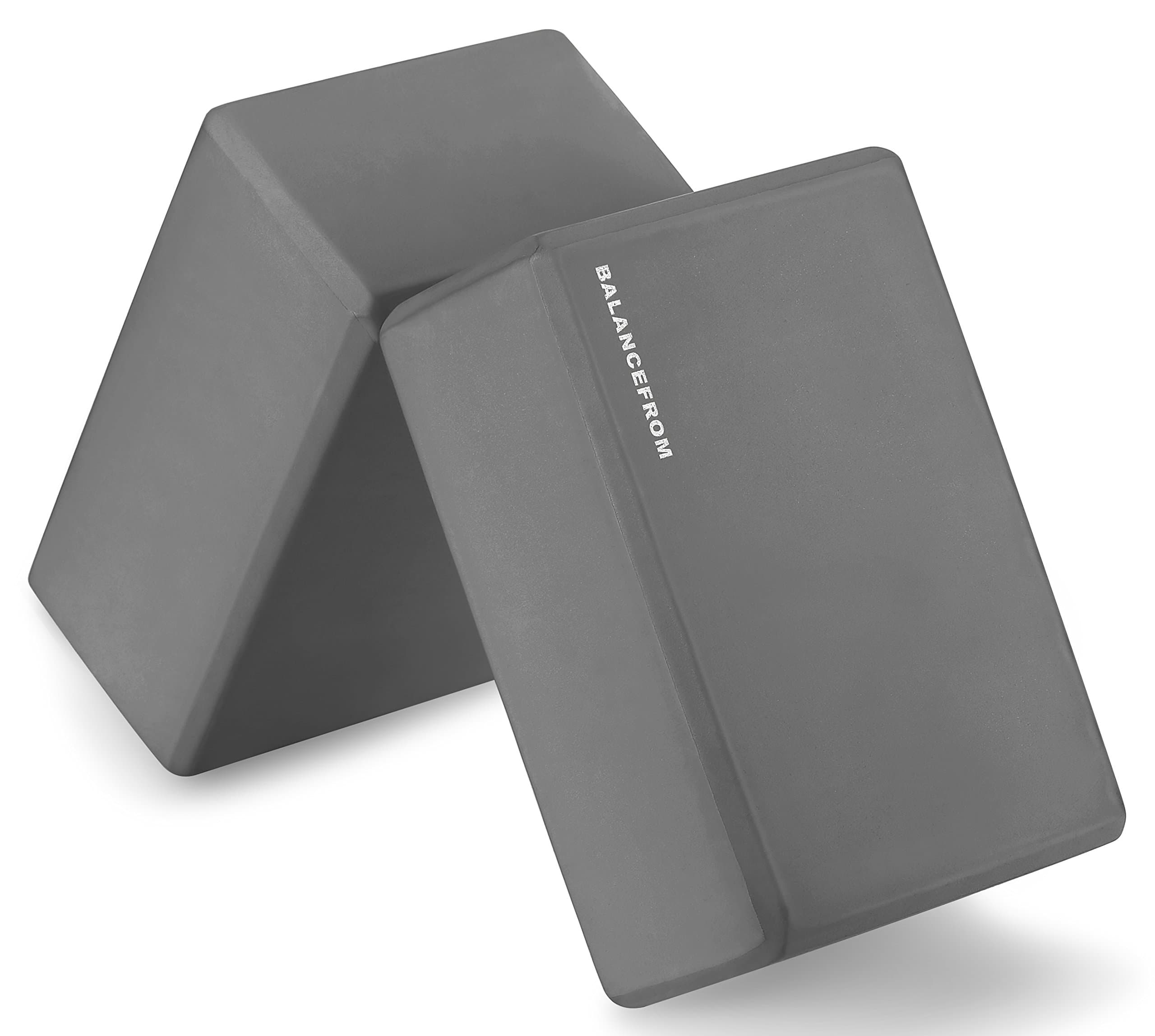 'Signature Fitness Set of 2 High Density Yoga Blocks, 9''x6''x4'' Each, Pair, Multiple Colors'
