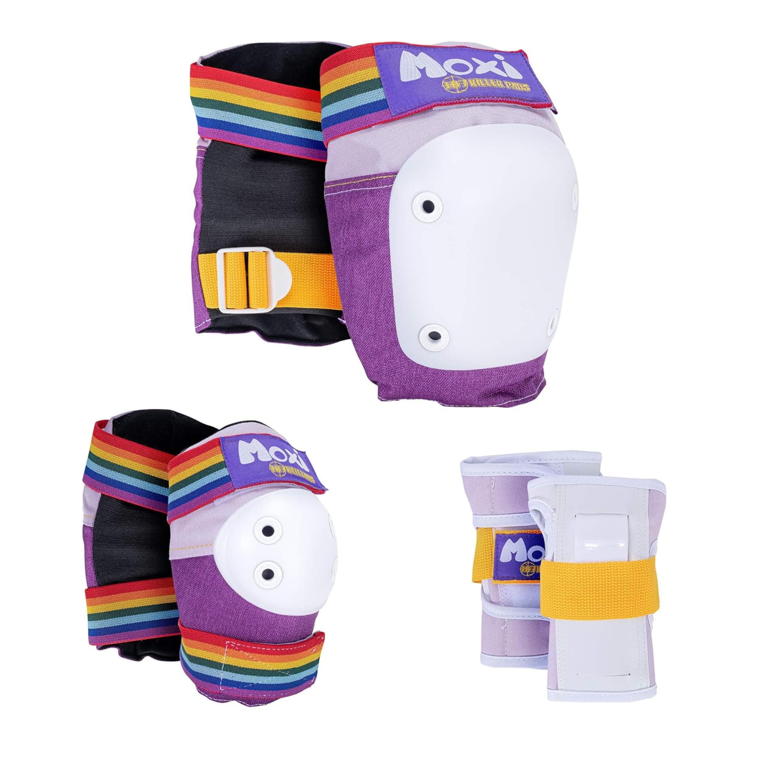 Six Pack Pad Set, Protective Gear for Elbows, Knees, and Wrists - Ideal for Skateboarding, Roller Skating, and Inline Skating