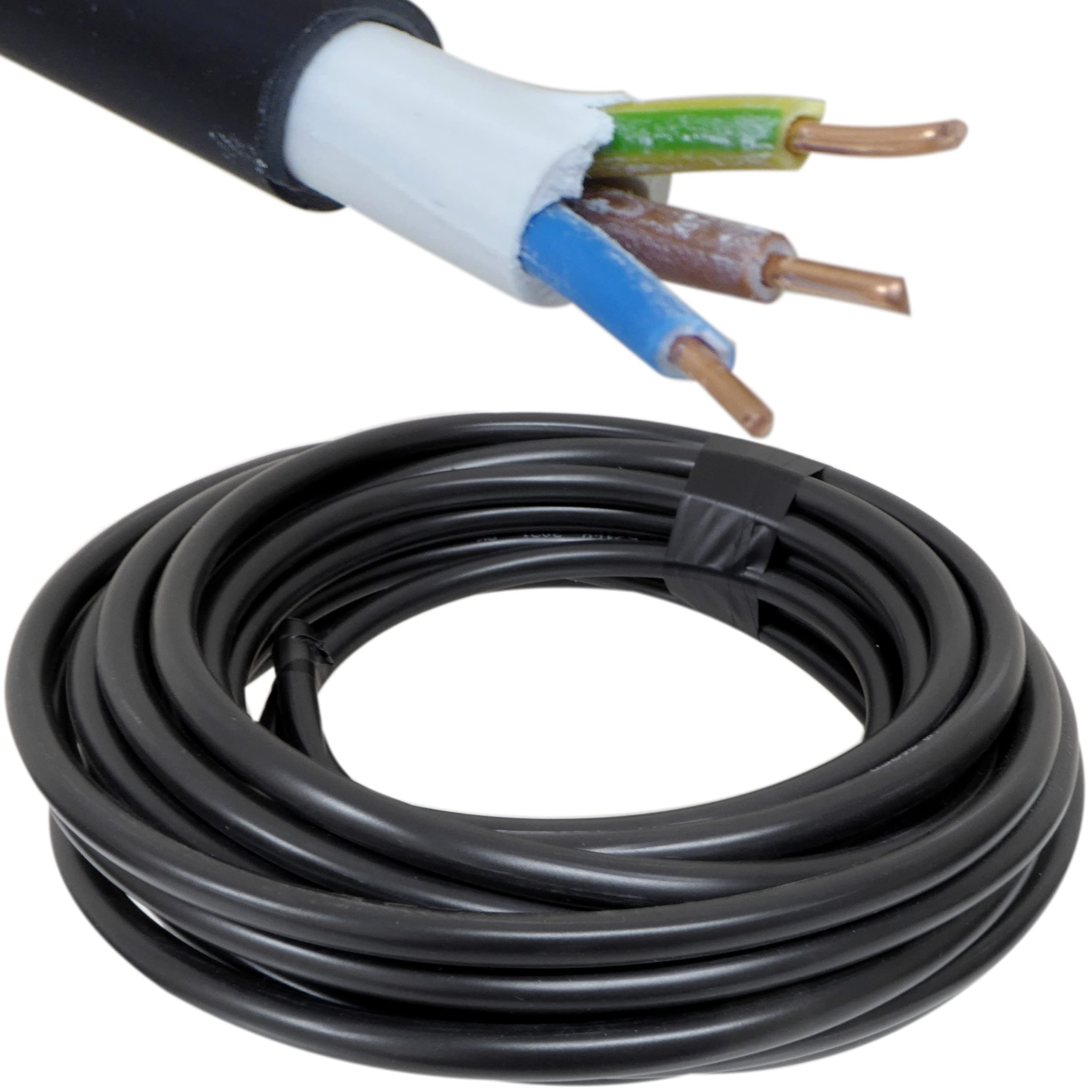 A1 ELECTRICS A1ELECTRICS.COM Hi Tuff 3 Core 1.5mm Copper Cable for Indoor and Outdoor Use - 300/500v