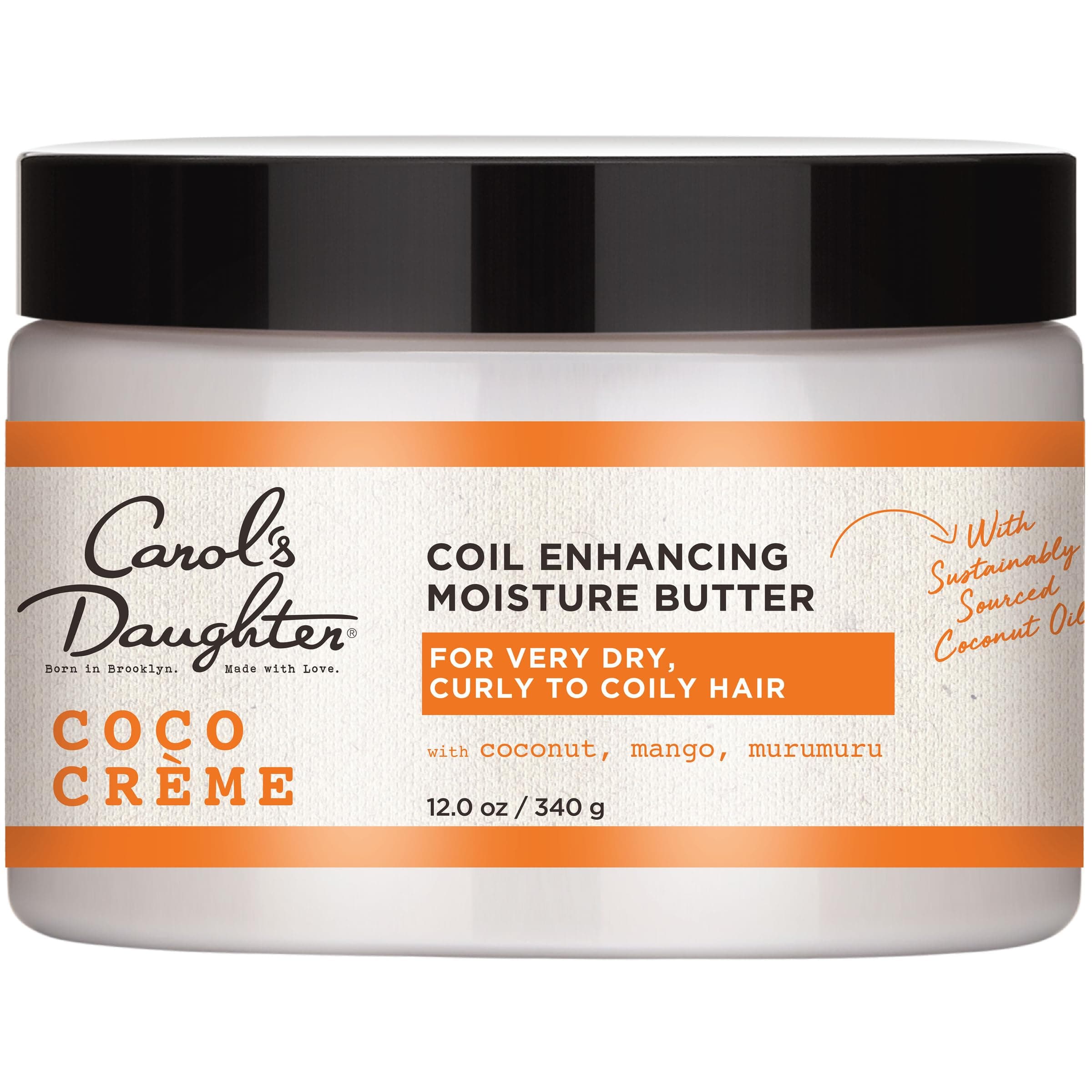 Carol's Daughter, Coco Creme, Coil Enhancing Moisture Butter for very dry hair, with coconut, mango, murumuru, 12 oz/340g