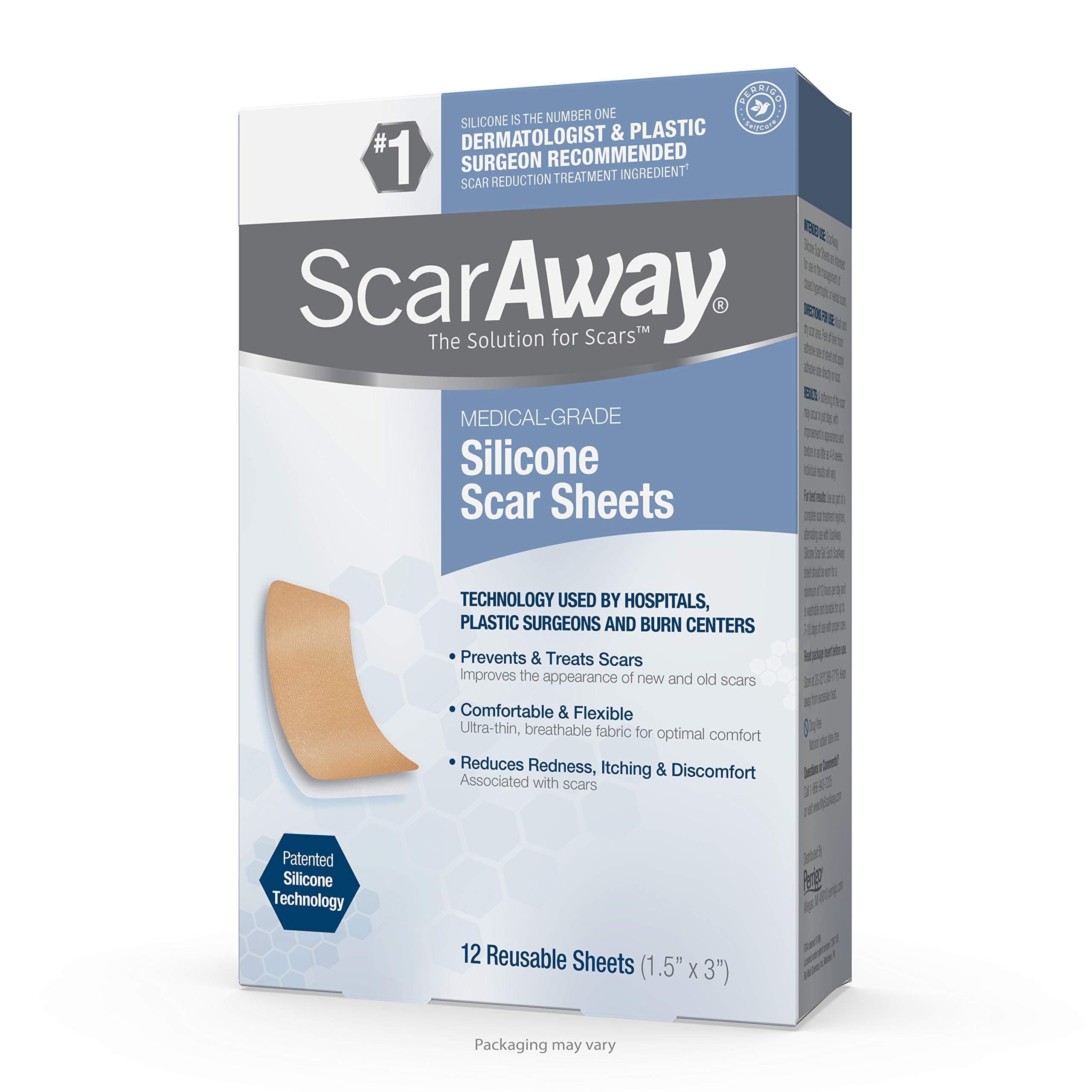 ScarAway Silicone Scar Sheets (1.5" x 3")