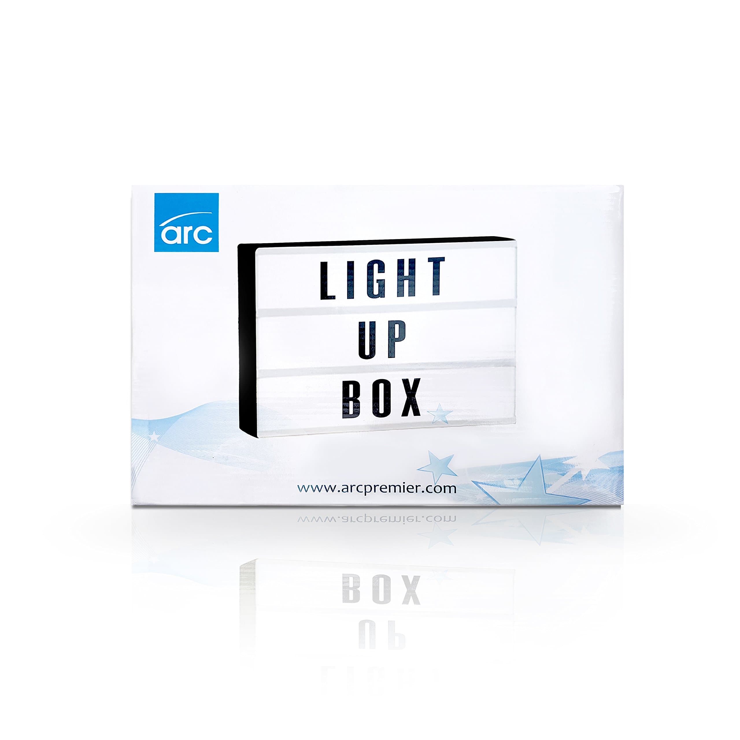 Cinematic Light Up Letter Box Sign – USB and Battery Powered LED Light - A4 Size - 100 Letter Combination – Ideal for Home, Birthday Party and Wedding Decoration - Arc Premier