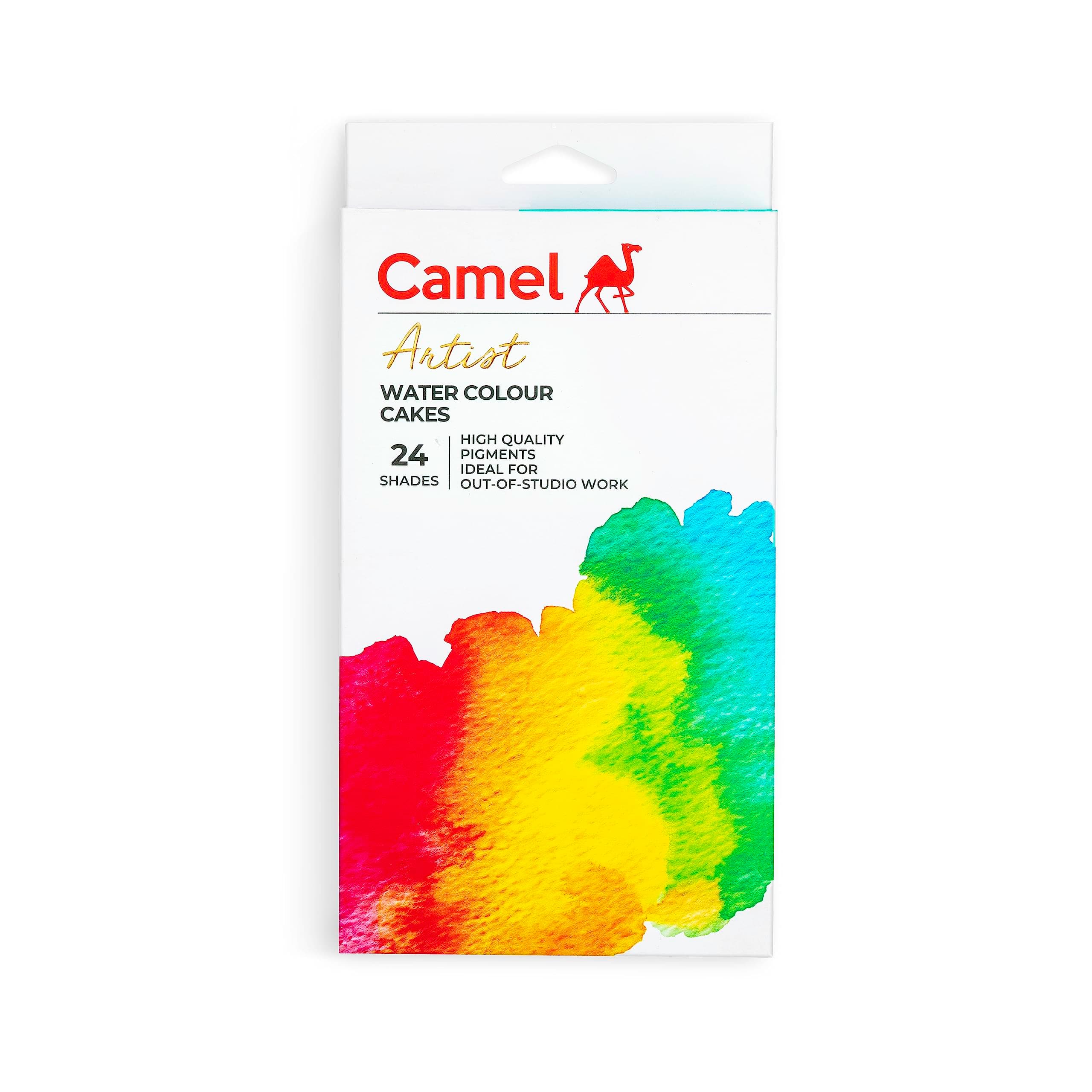 Camel Artist Water Colour Cake Set - 24 Shades, Assorted