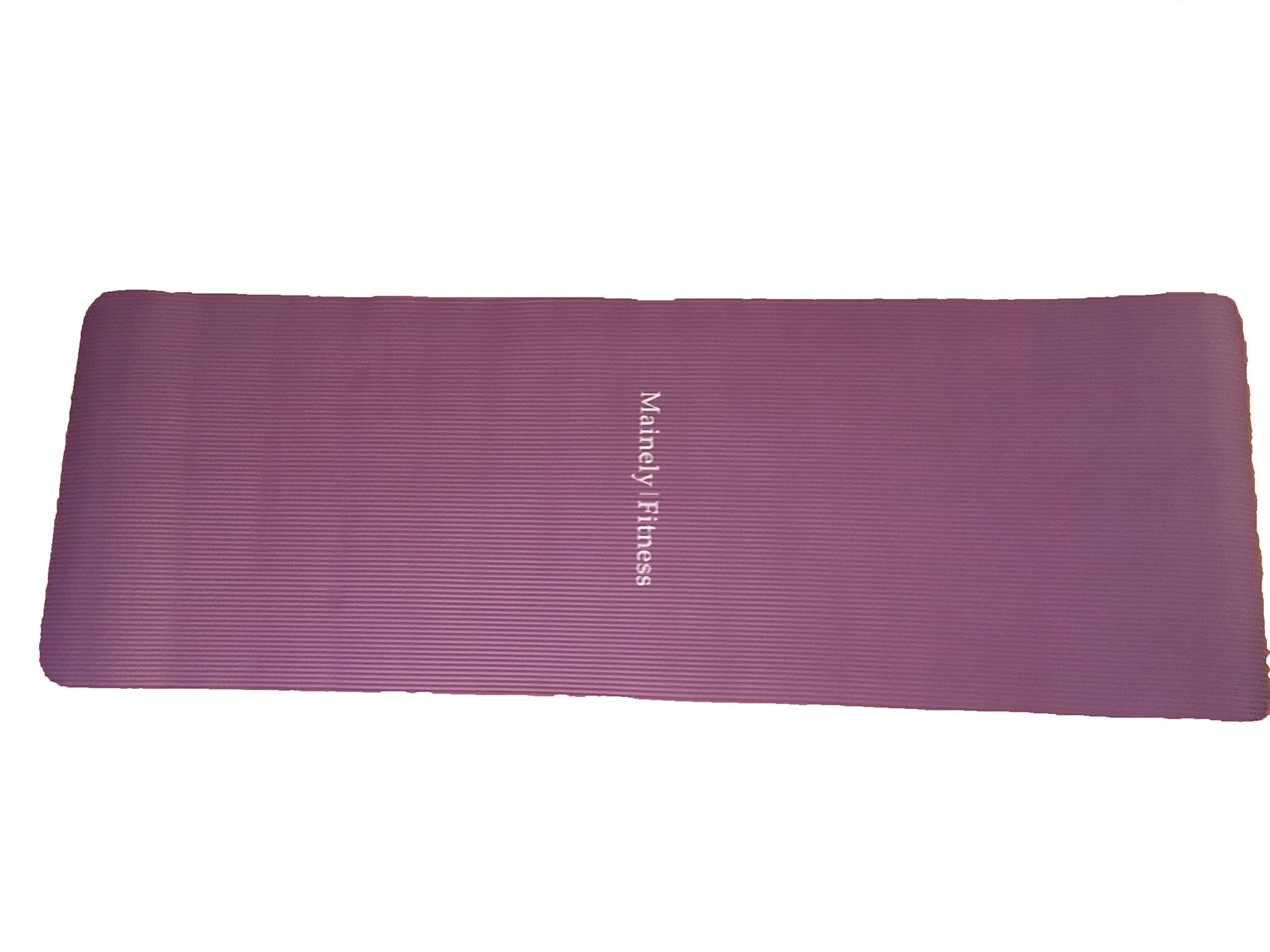 Mainely Fitness Thick n' Comfy Yoga Mat for Yoga, Stretching, Situps, and Meditation