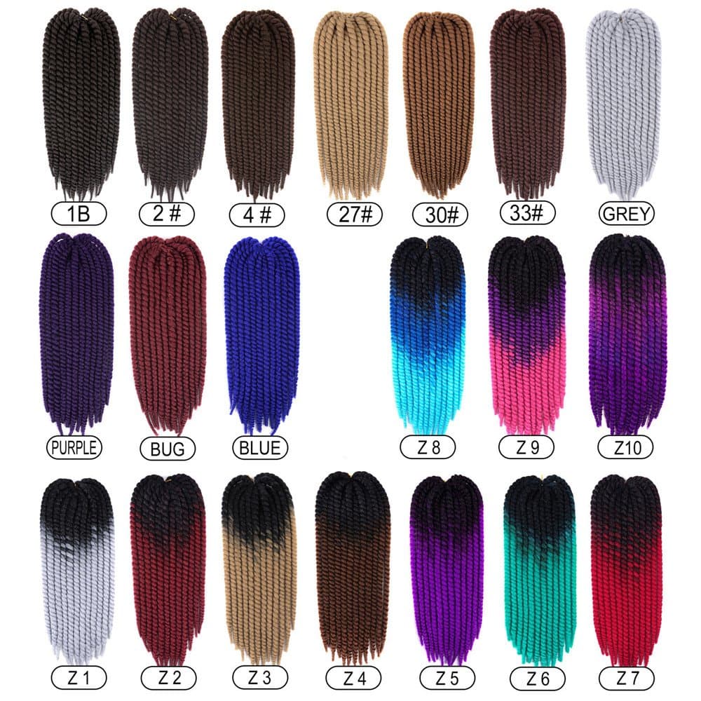 Dilla Beauty Set of 3 22 Inch False Locs Crochet Twist Braids Synthetic Hair Extensions False Locs Kanekalon Fiber Braiding Hair Afro Kinky Soft Dreadlock Hair 12 Strands/Pack