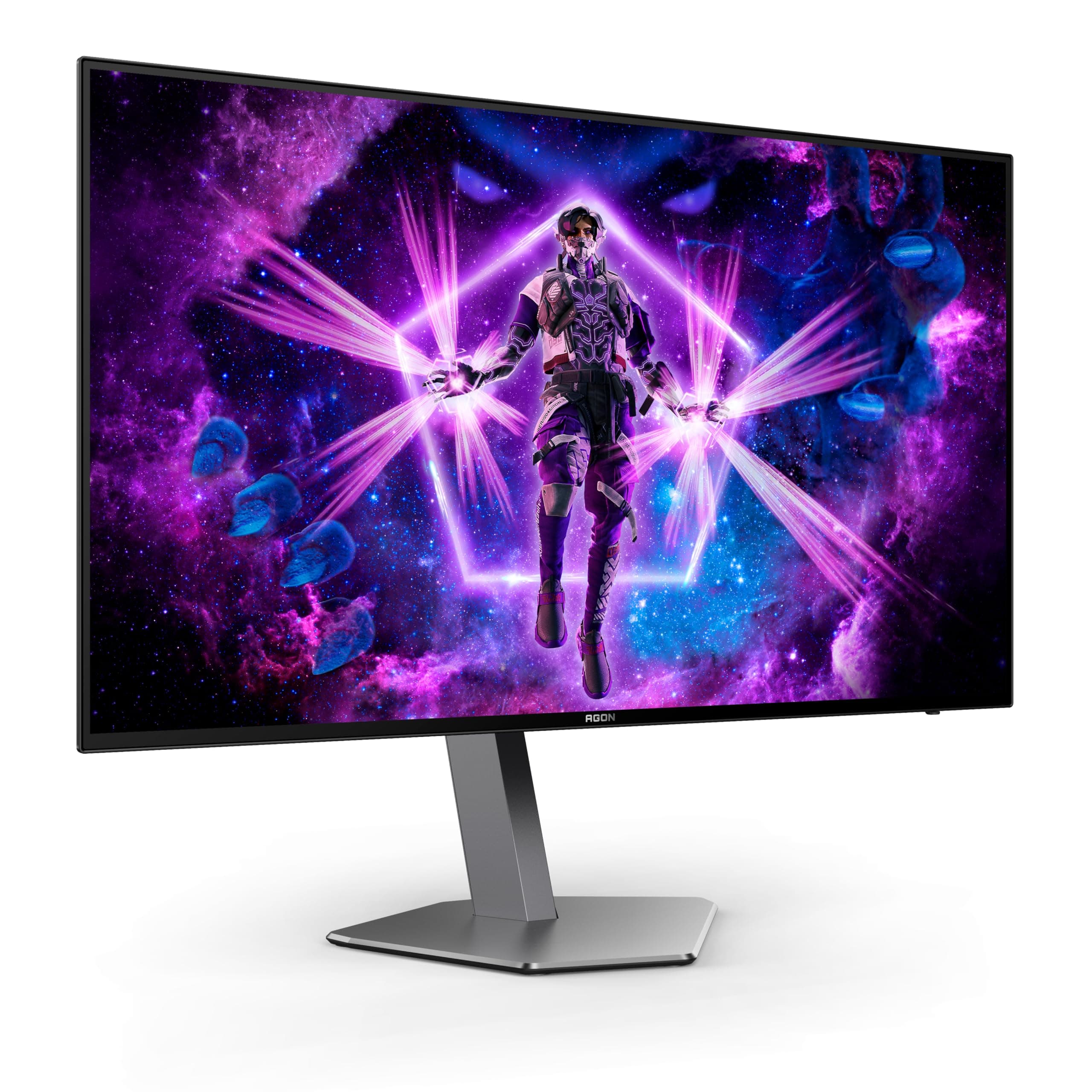 AOC AGON PRO AG276QZD - 27 Inch QHD Gaming Monitor. OLED, 240Hz, 0.03ms, G-Sync, HDR10, Light FX, E-Sports stand design, USB Hub (2560 x 1440 240Hz, HDR10, HDMI 2.0 / DP 1.4 / USB 3.2)