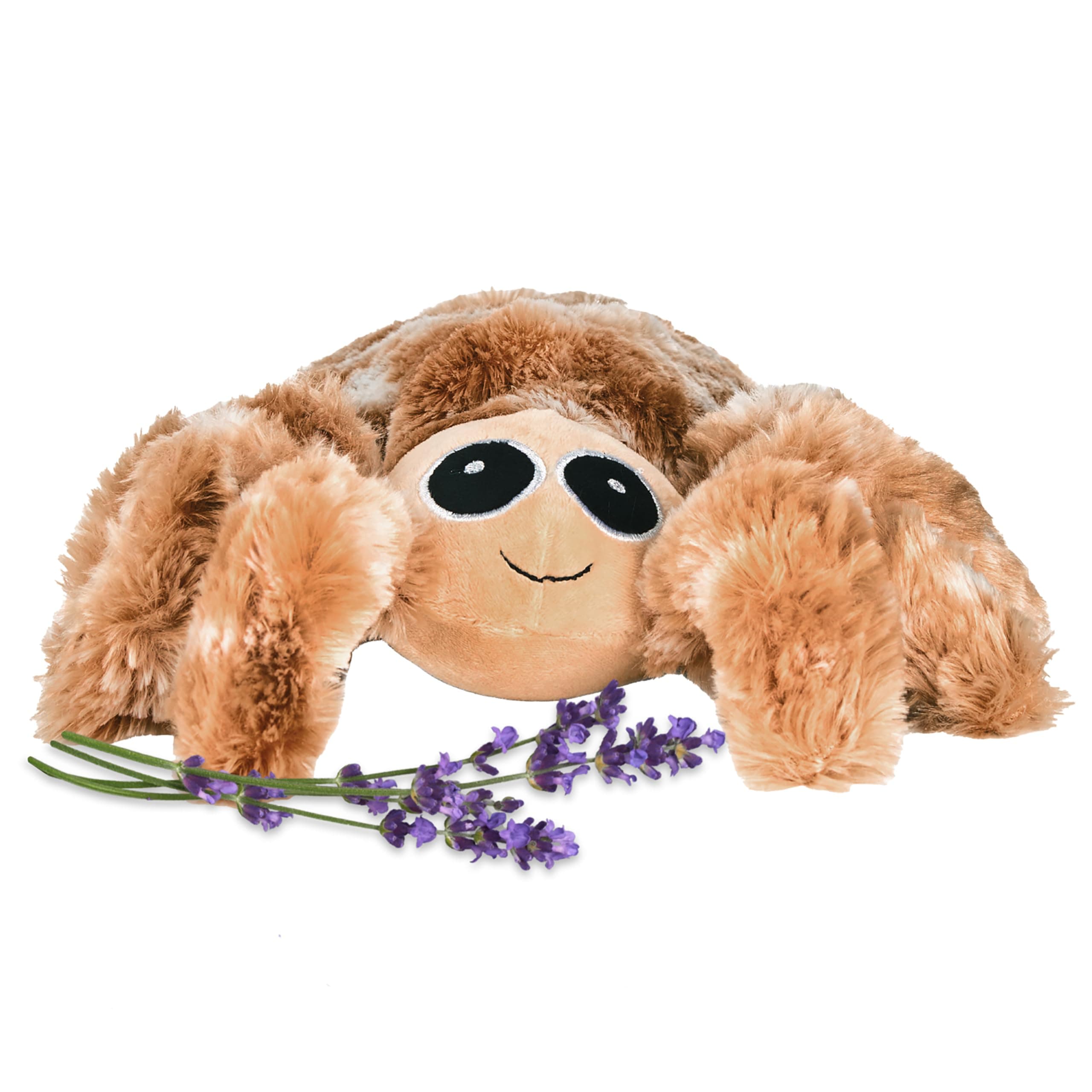 Warm Pals - Spider - 1.5lbs - Cozy Microwavable Lavender Scented Plush Toys - Heated Stuffed Animal - Heatable Coolable Bedtime Comfort Plushie