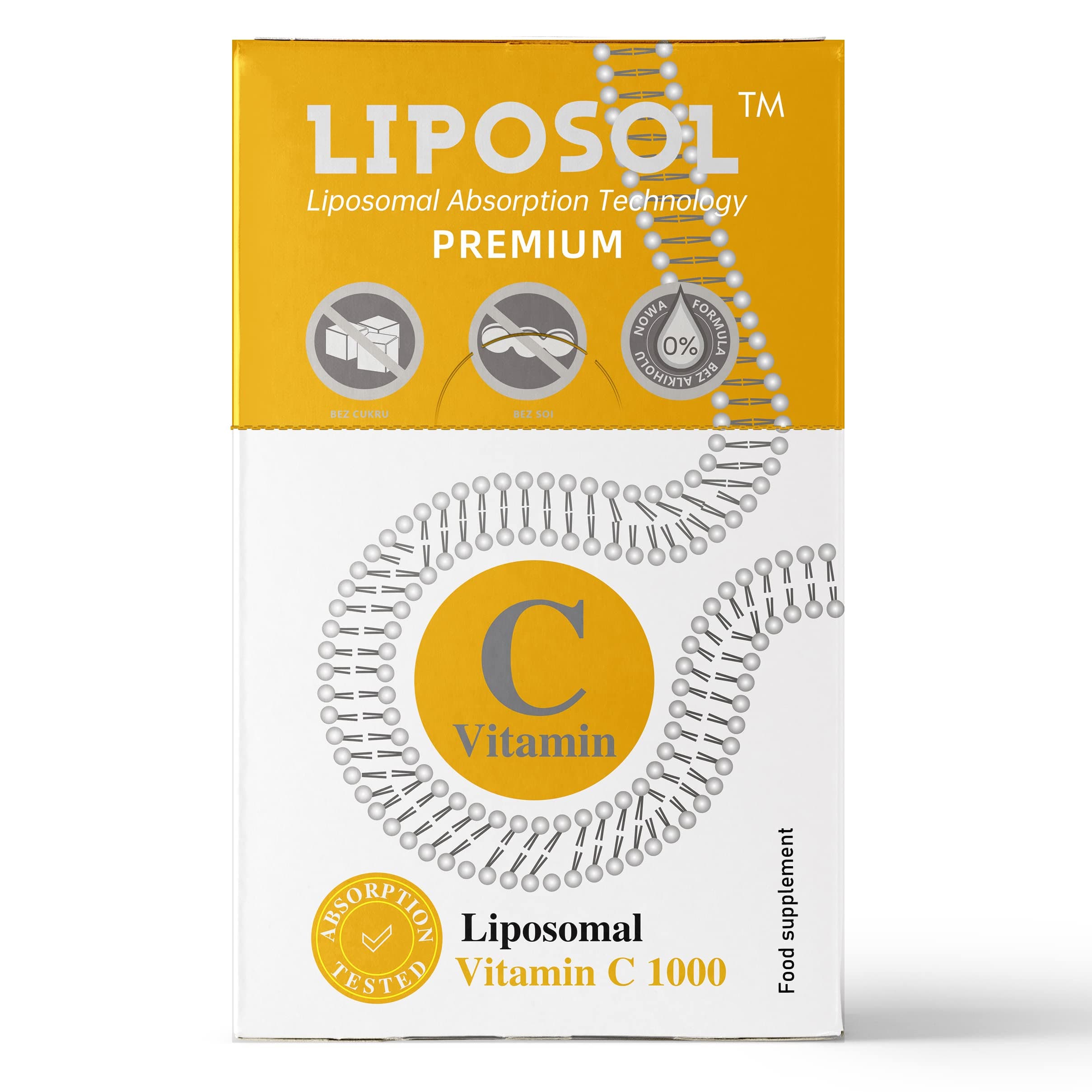 Aliness Liposomal Vitamin C 1000mg Sachets for Immune Health - 40 Softgel Slow Release Sachets with Premium Liposomal Absorption Technology - Vitamin C Supplement for Adults Liposol