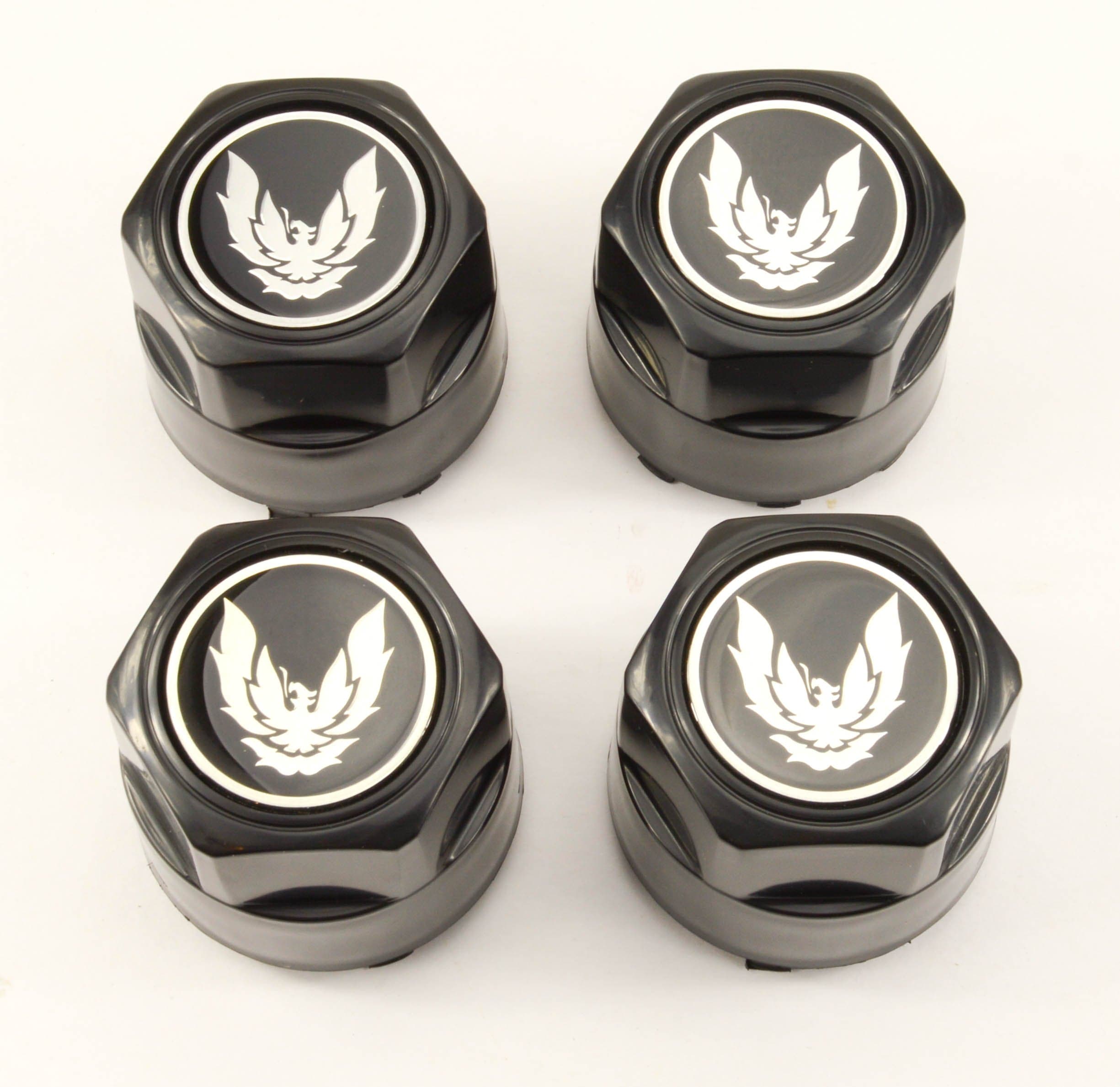 General Motors Set of 4 New GM Licensed 82-92 Pontiac Firebird Trans Am Formula GTA Aluminum Wheel Hub Center Caps Silver Bird