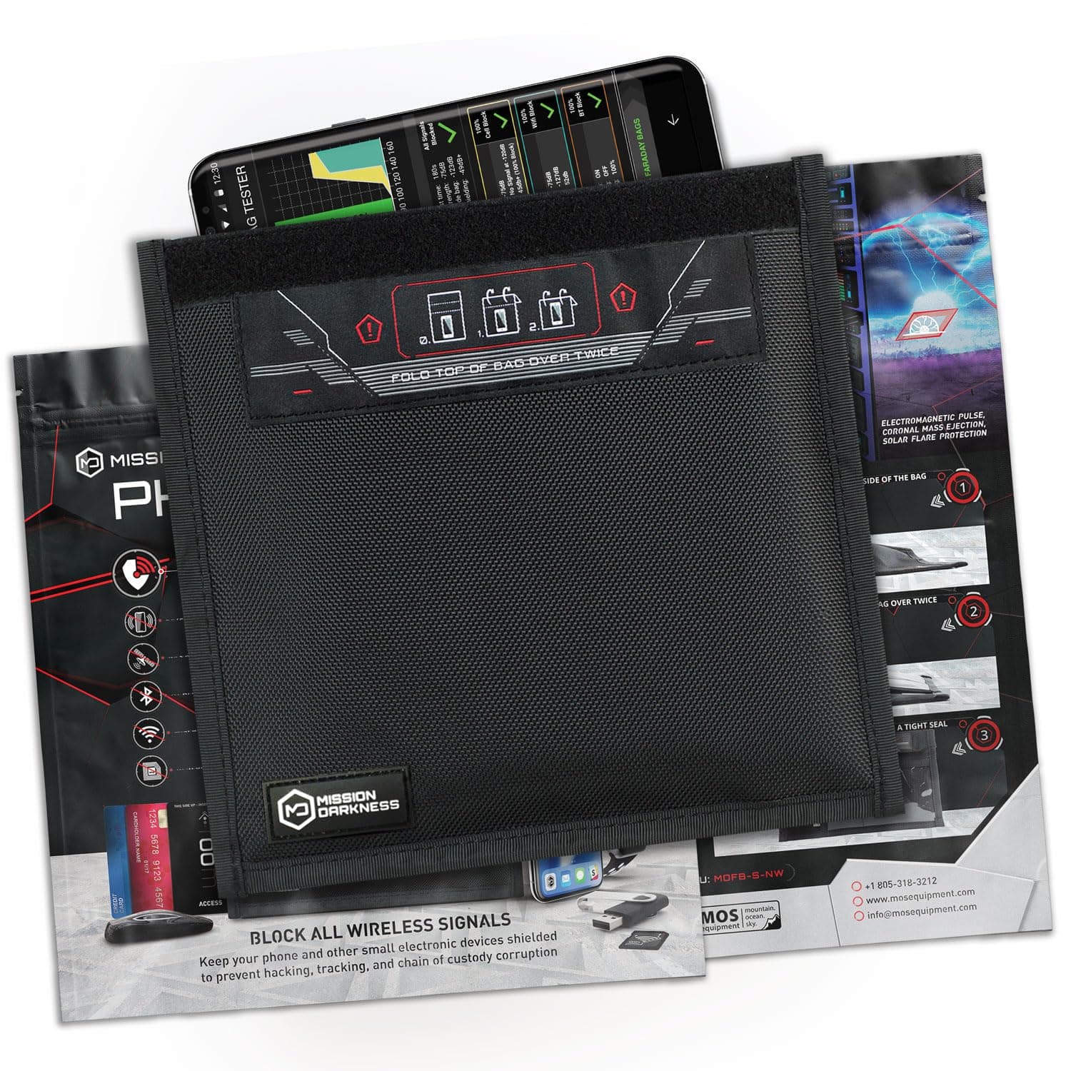 Mission Darkness Non-Window Faraday Bag for Phones