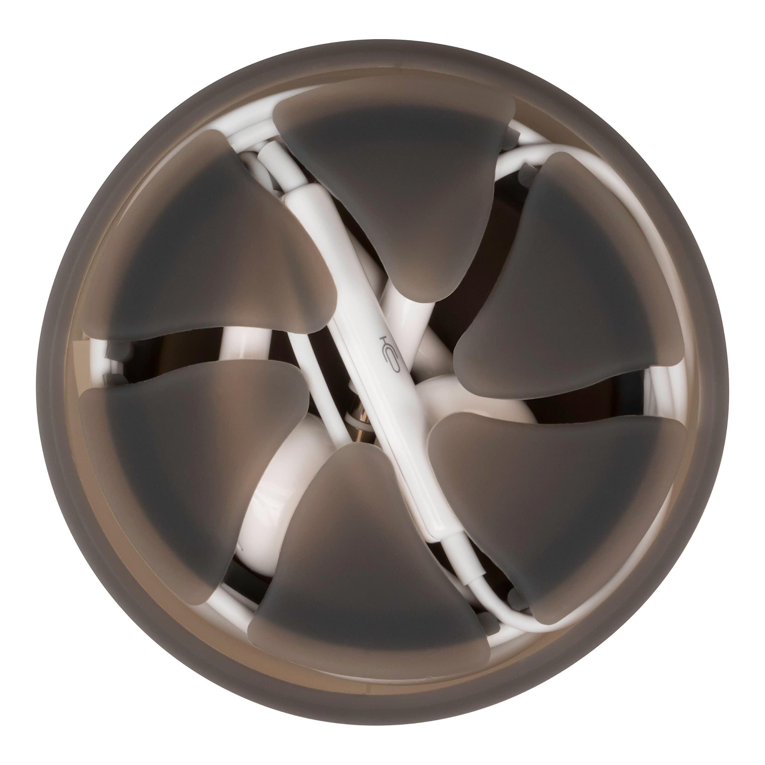 Allsop Digital Innovations The Nest – Tangle-Free Earphone/Earbud Case, Durable and Compact Storage System, Black