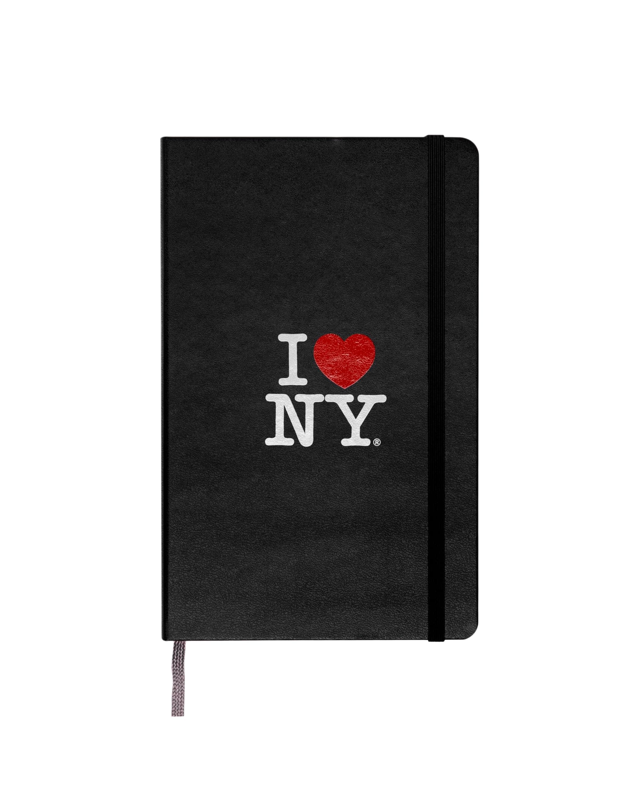 Limited Edition I Love NY Notebook, Large, Ruled, Black, Hard Cover (5 x 8.25)