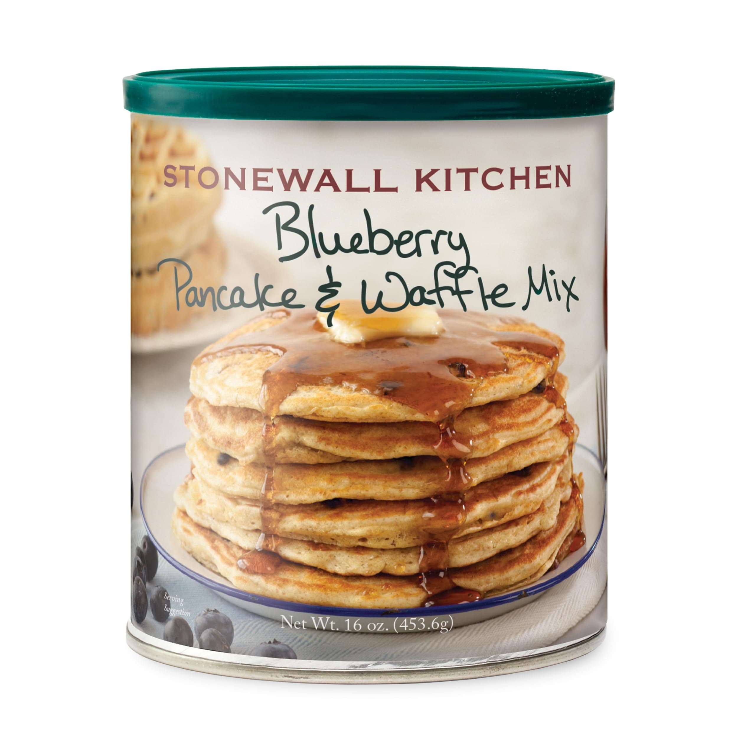 Stonewall Kitchen Blueberry Pancake and Waffle Mix, 16 Ounce Can