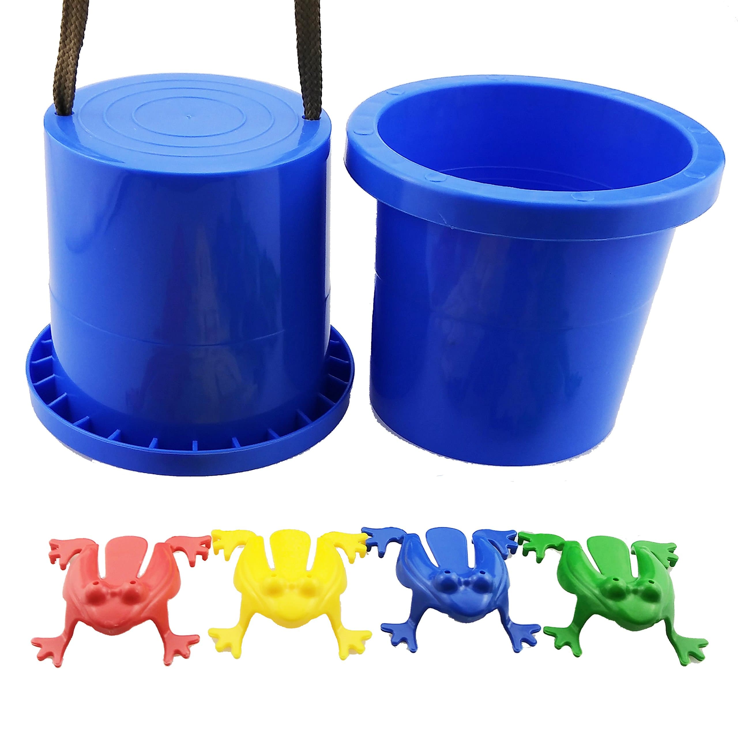 AWESOME Set of 2 EZ Steppers with 4 Jumping Frogs | Kids Safe Material! Lab Test Approved with ATC Certificate!