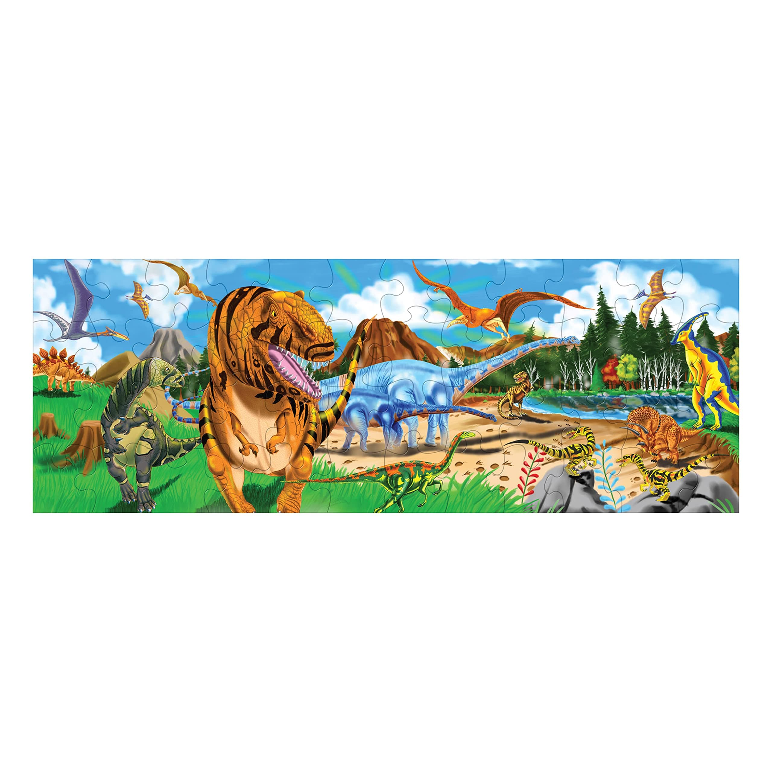 Land of Dinosaurs Floor Puzzle (48 pcs, 4 feet long) - FSC Certified