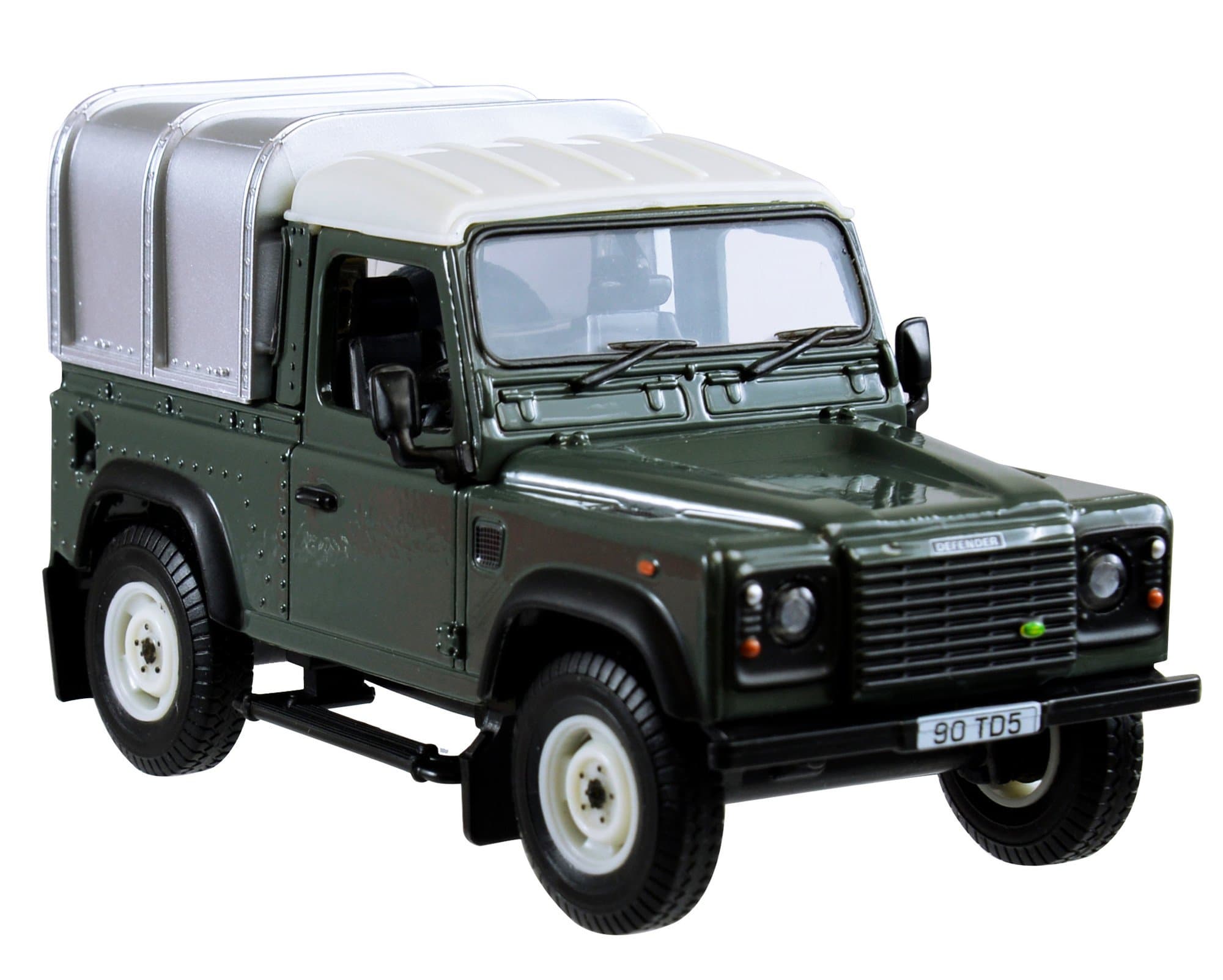Britains 1:32 Green Land Rover Defender 90 With Canopy, Farm Set Toys Compatible With 1:32 Scale Farm Animals, Suitable Collectors & Children 3 Years +