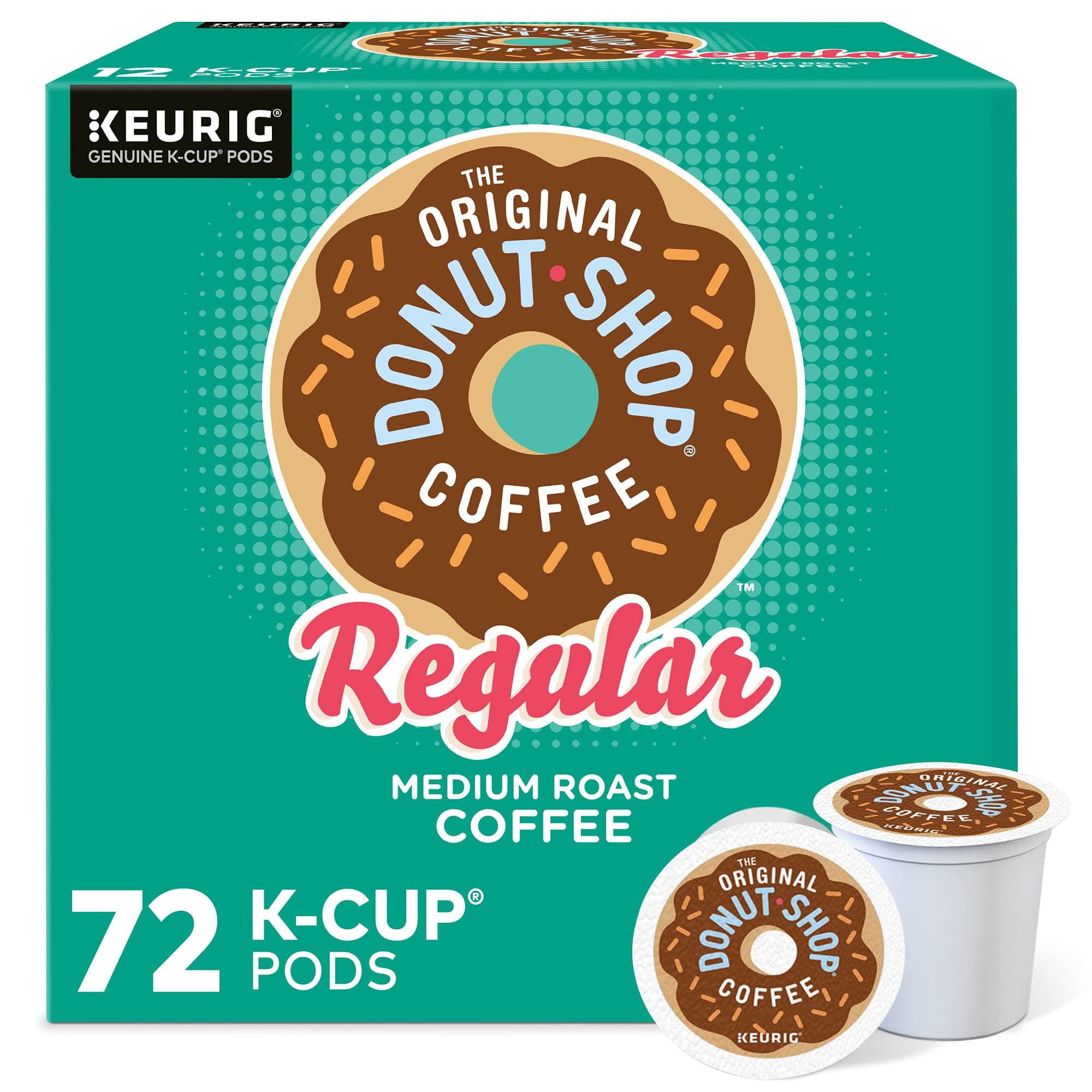 Regular Keurig Single-Serve K-Cup Pods, Medium Roast Coffee, 72 Count