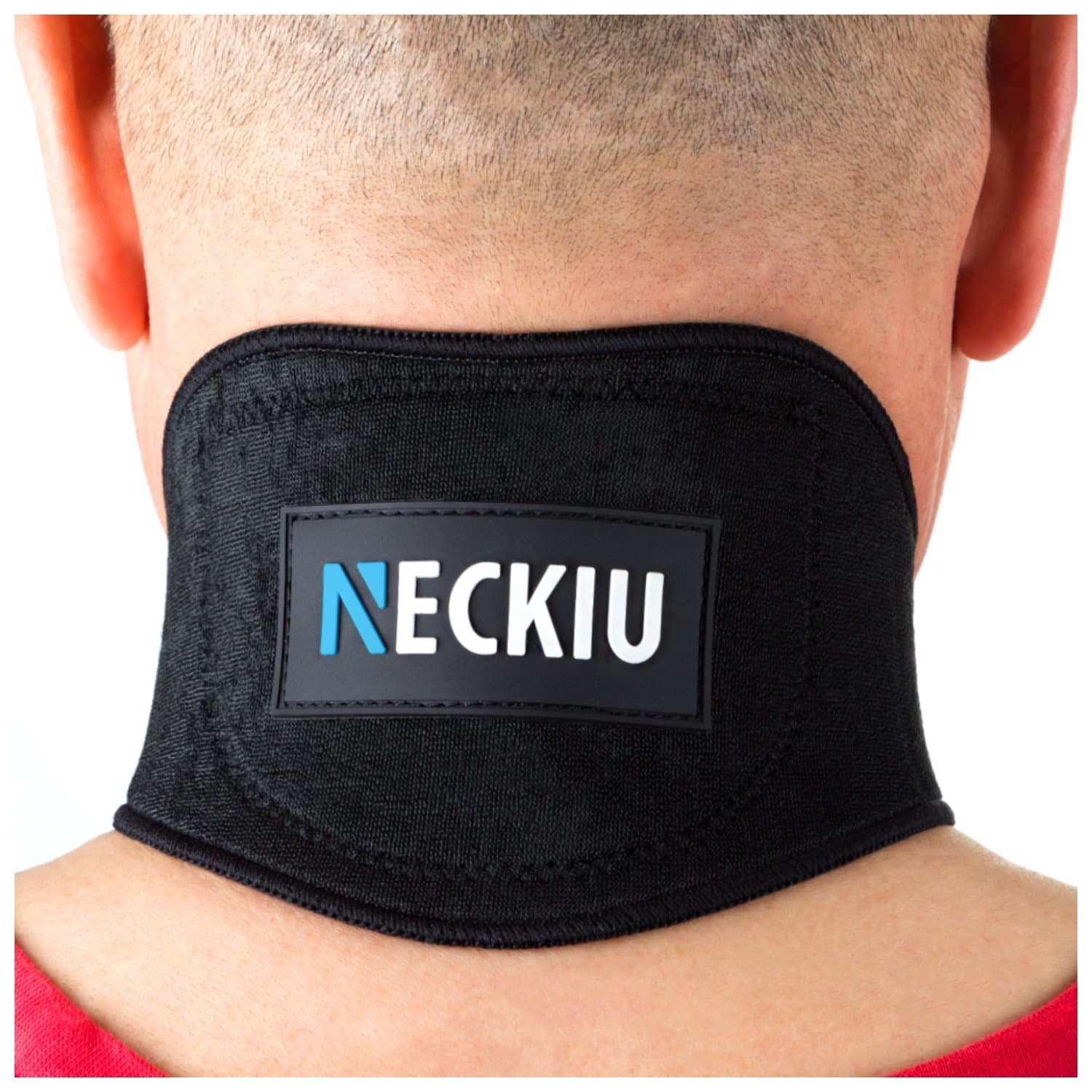 NECKIU Neck Brace - Adjustable Cervical Collar With Self Heating Tourmaline - Neck Support Therapy for Pain Relief